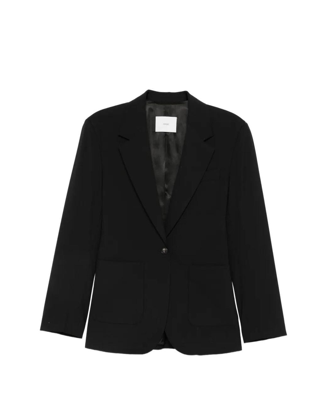 Covert Black Sakko Mit Aufgesetzten Taschen