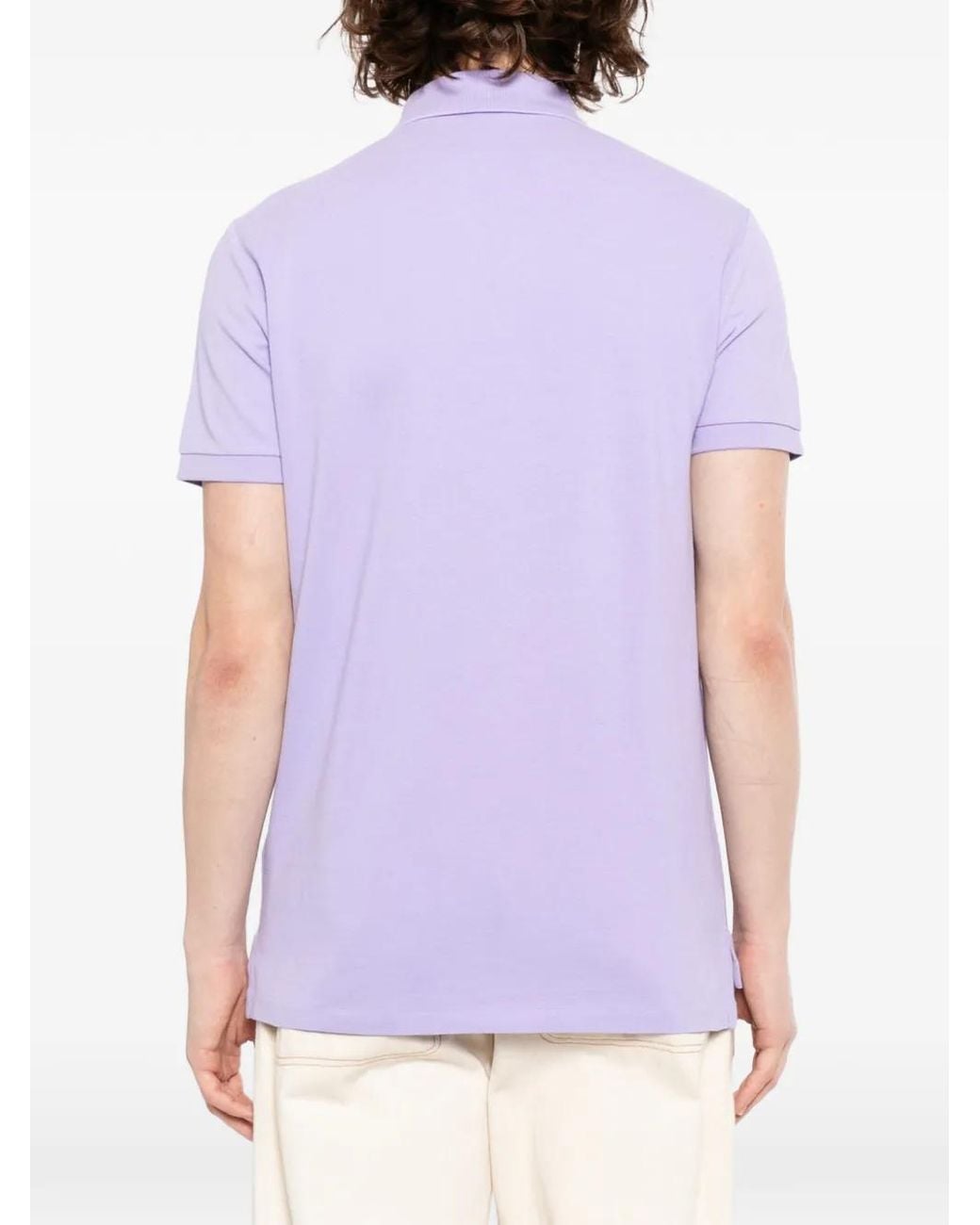 Polo Ralph Lauren Purple Logo-Embroidered Polo Shirt for men