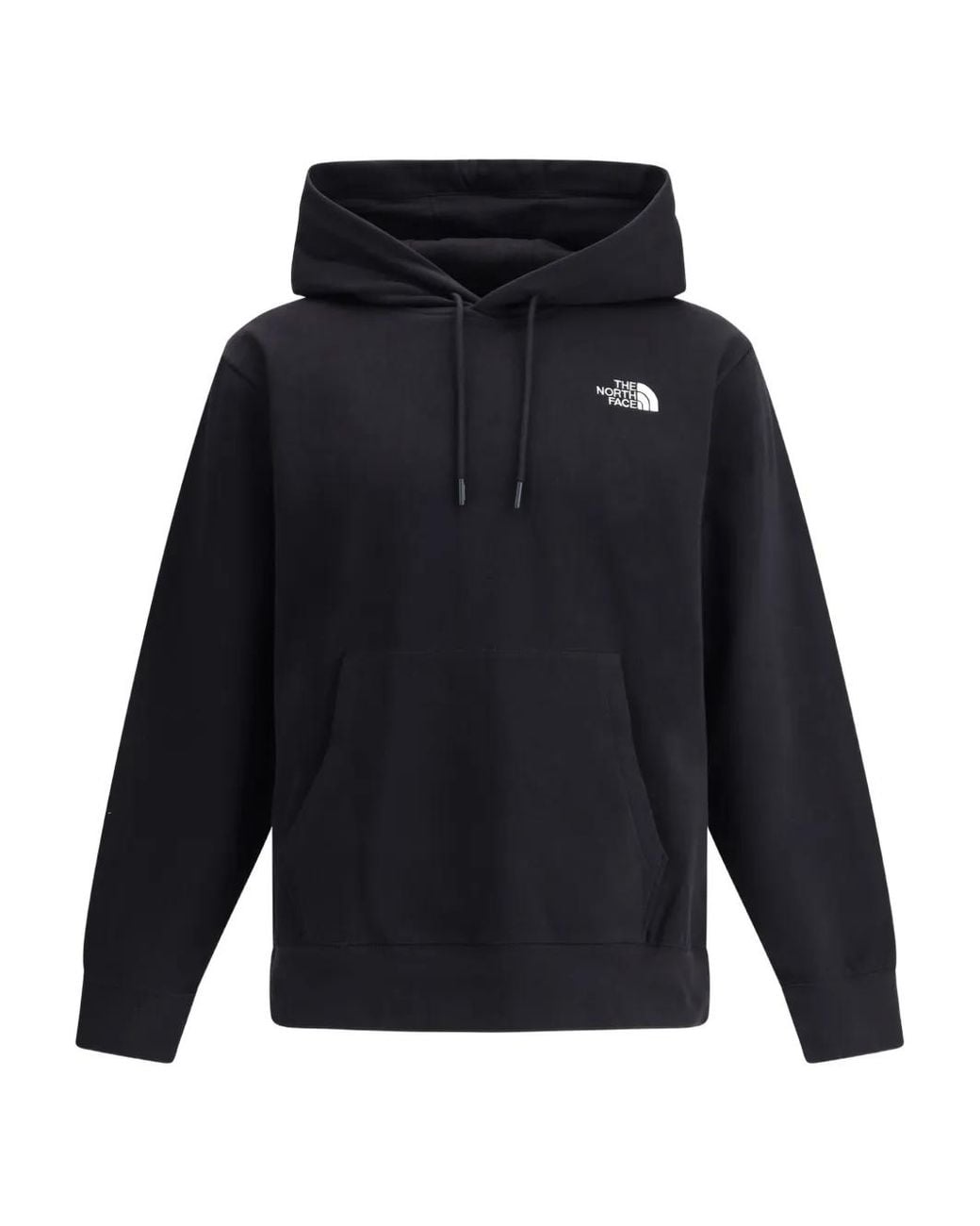 The North Face Black Embroidered Logo Cotton-Blend Hoodie for men