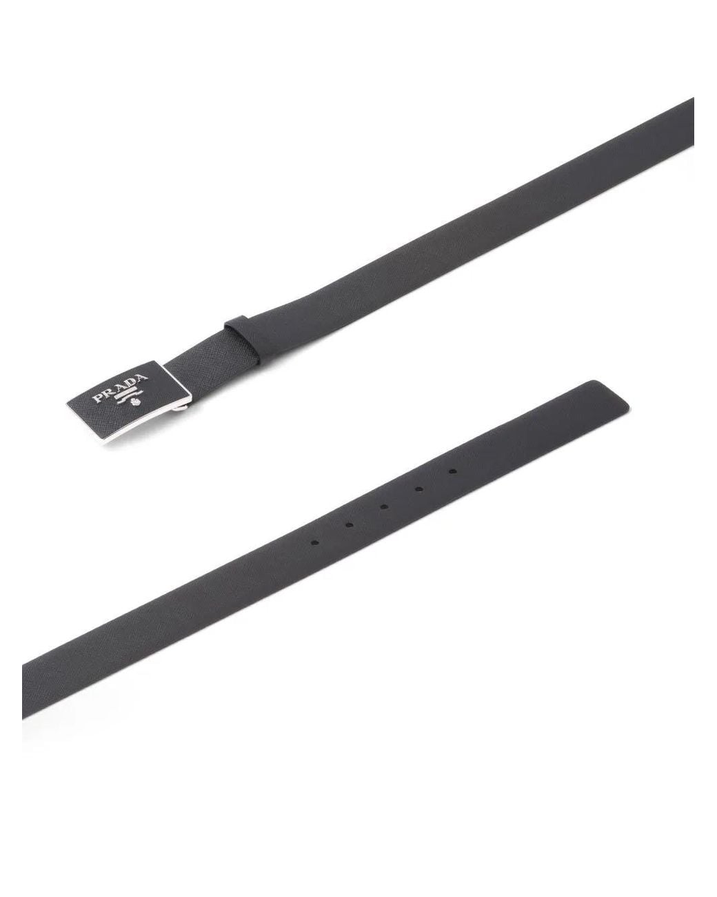 Prada Black Belts for men