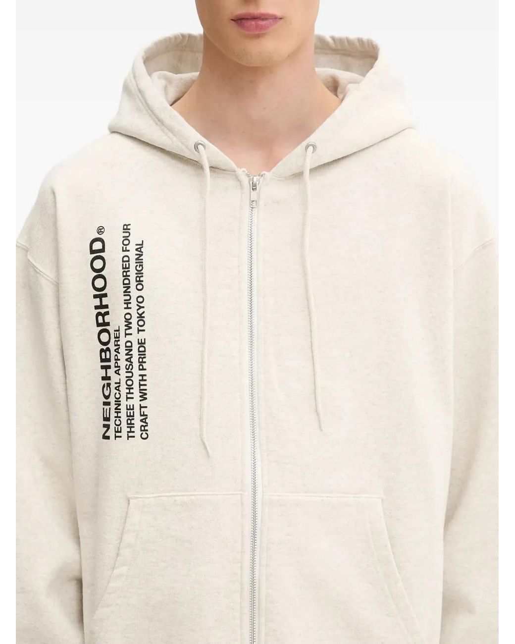 Neighborhood Natural Zip-Up Hoodie for men