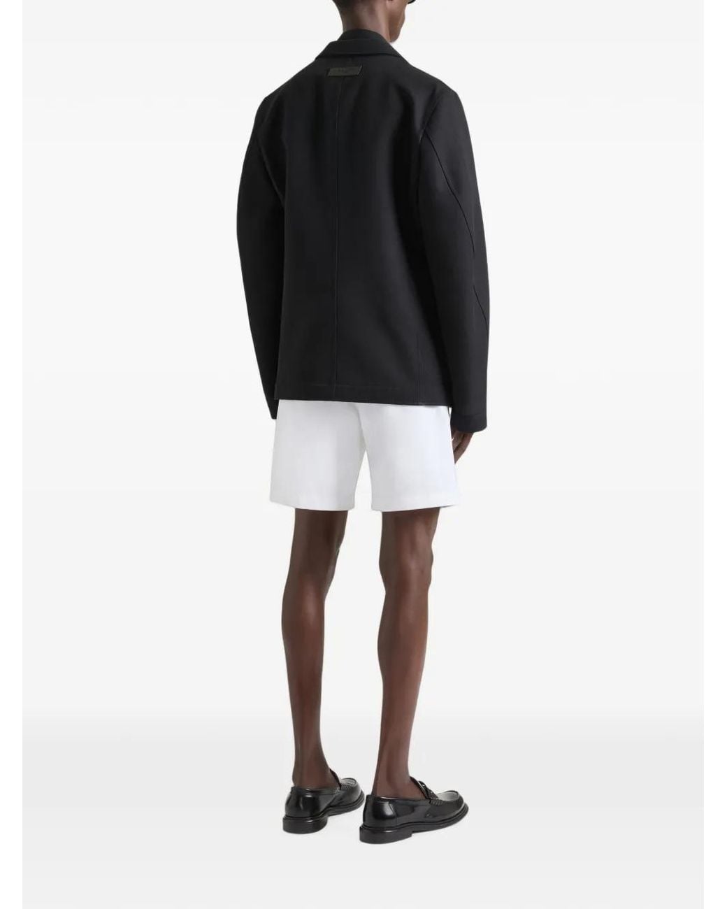 Givenchy Black Single-Breasted Deconstructed Jacket for men