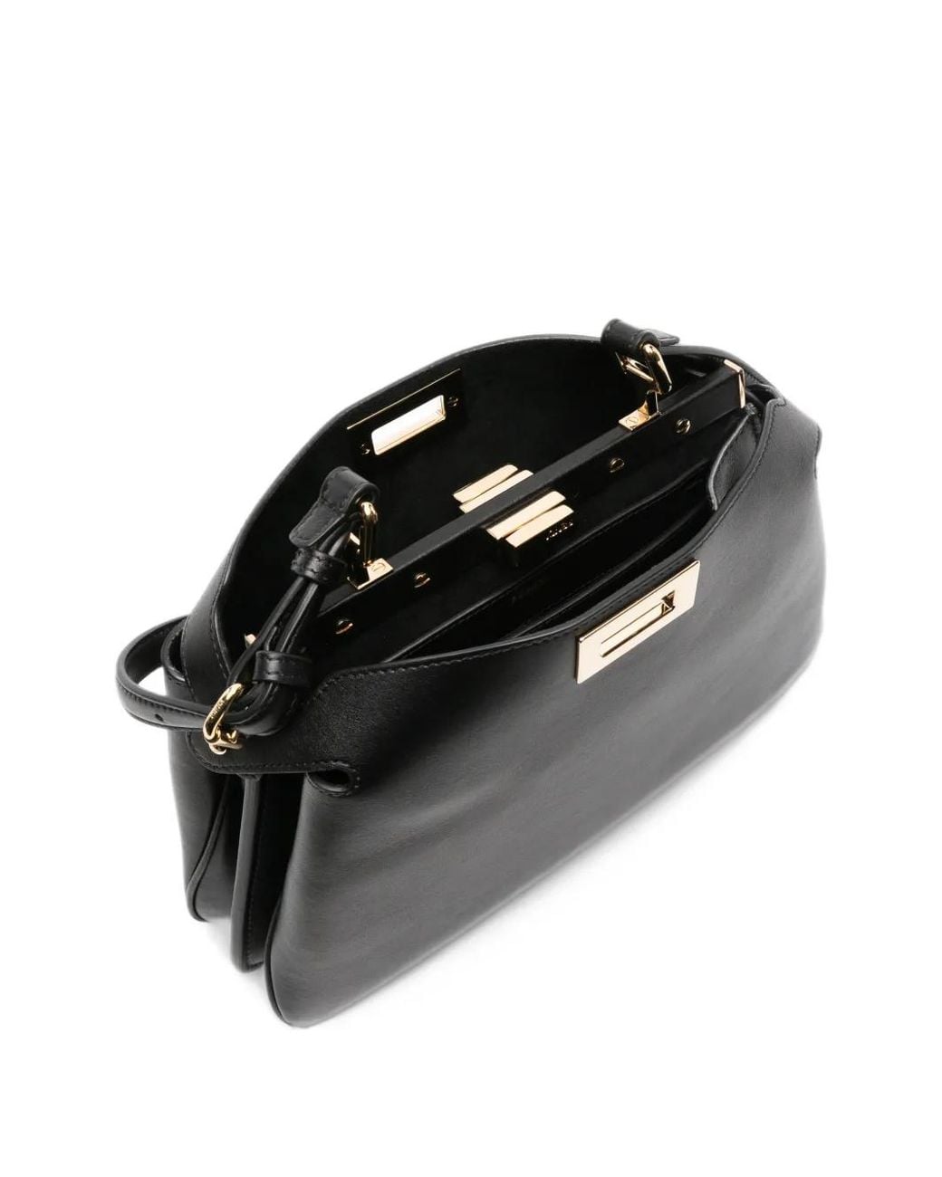 Fendi Black Peekaboo Soft Small Bag