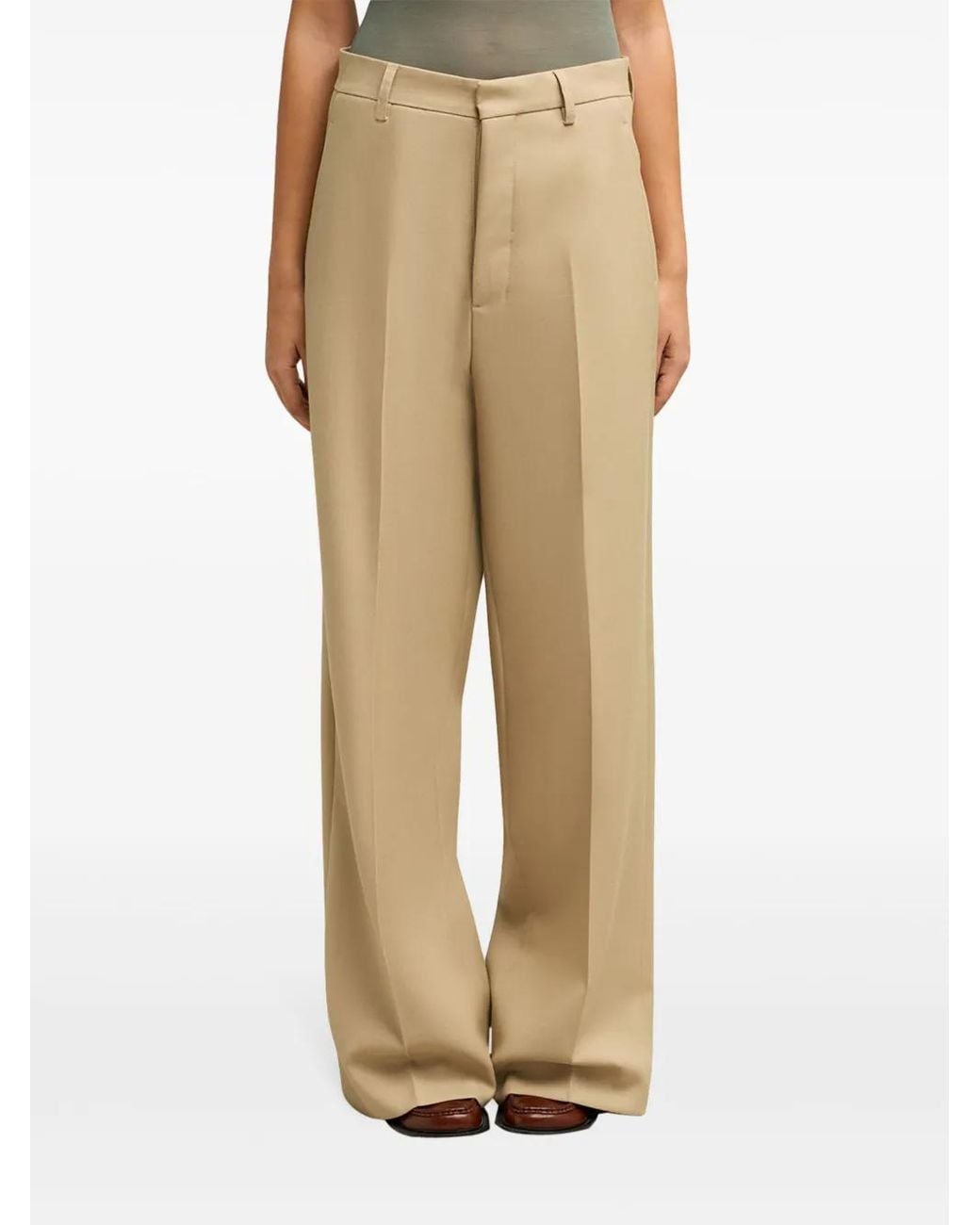 AMI Natural Large Fit Trousers