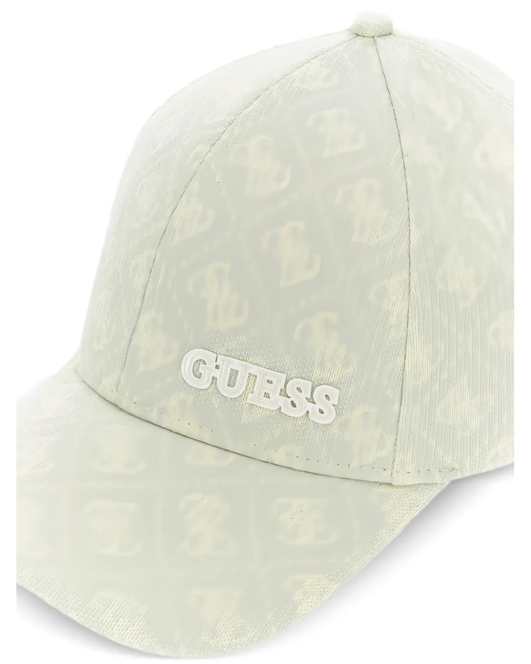 Guess White 4G Baseball Cap