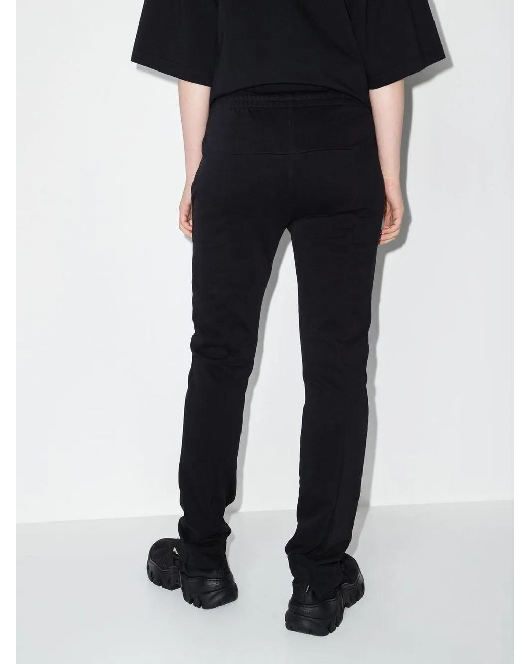 Vetements Black Split-Cuff Track Pants