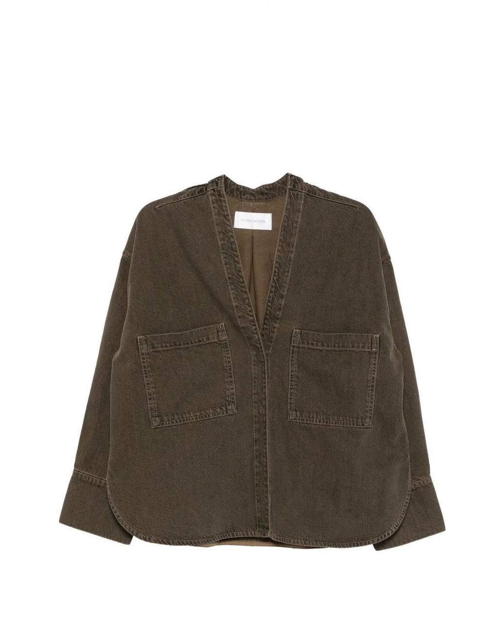 Christian Wijnants Green Taroski Patch-Pocket V-Neck Jacket