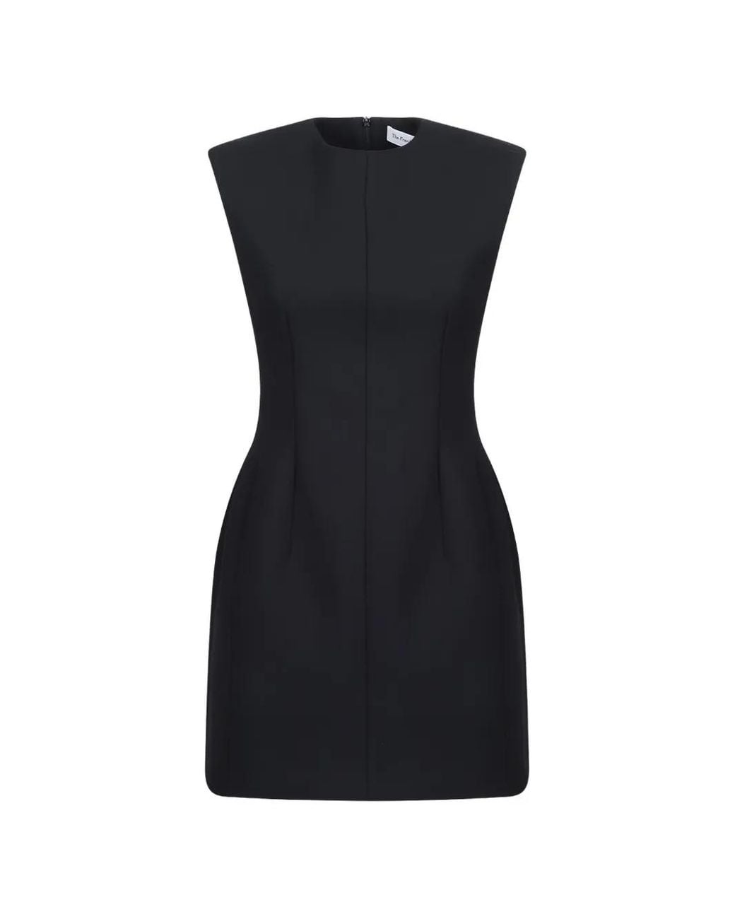 Frankie Shop Black Bryn Cinched Mini Dress