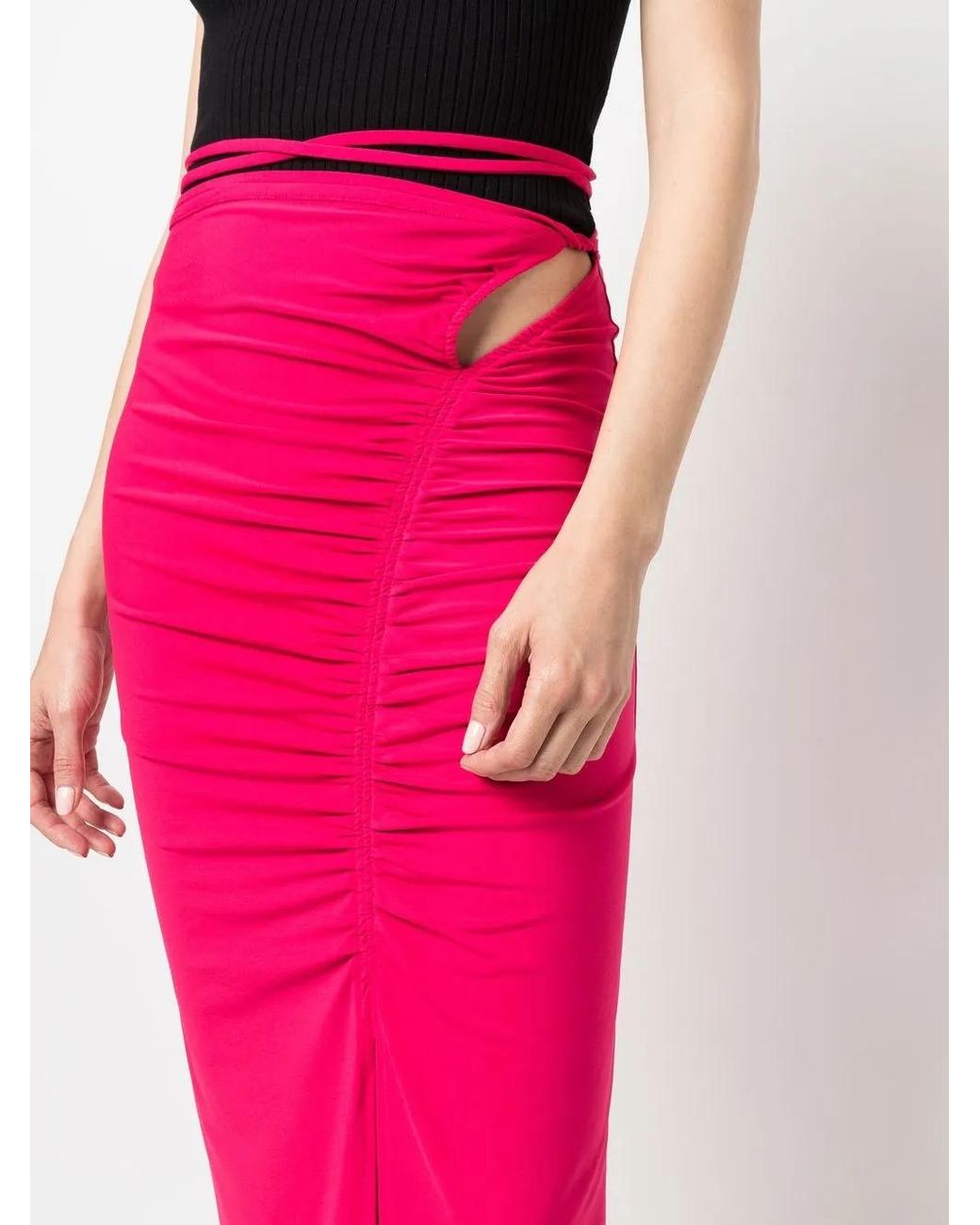 Self-Portrait Pink Skirts Fuchsia
