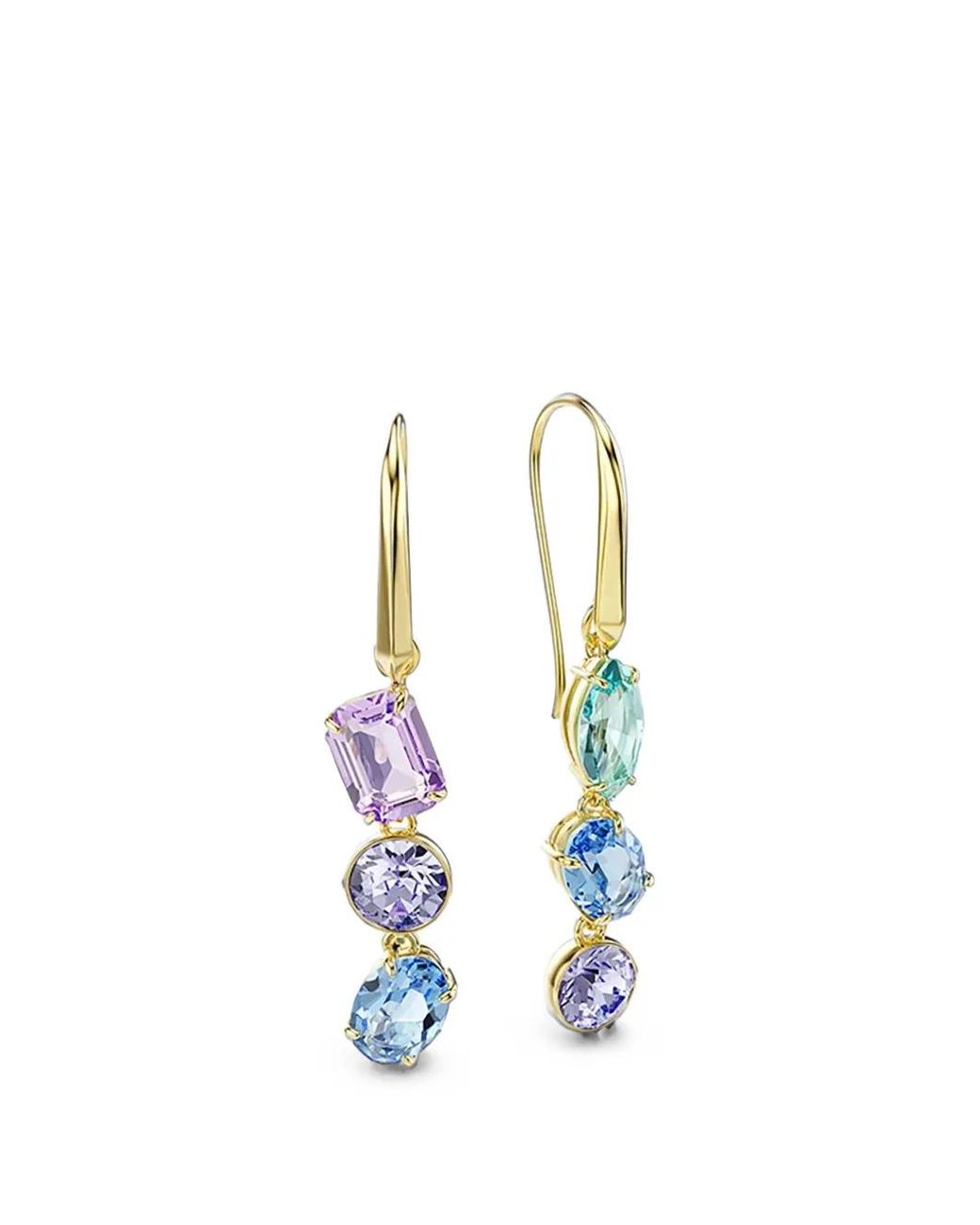 Swarovski Blue Crystal-Embellished Drop Earrings