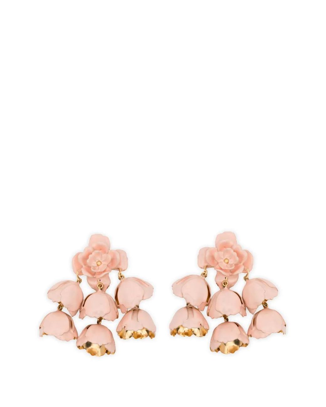 Chloé Pink Bouquet Flower-Shape Earrings