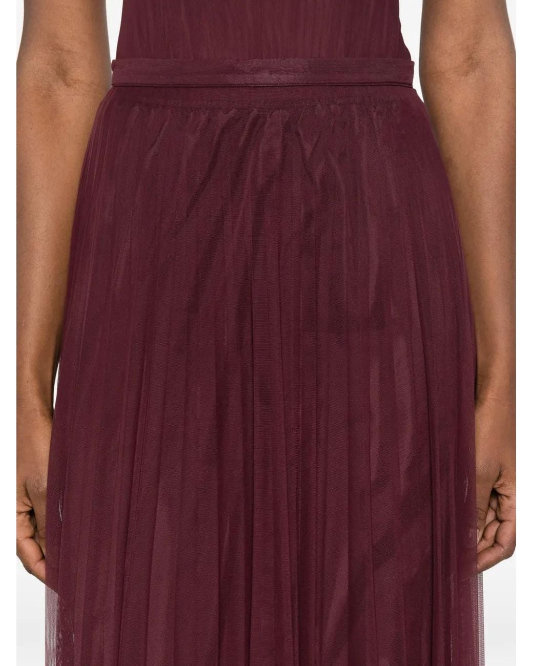 Forte_forte Purple Pleated Skirt