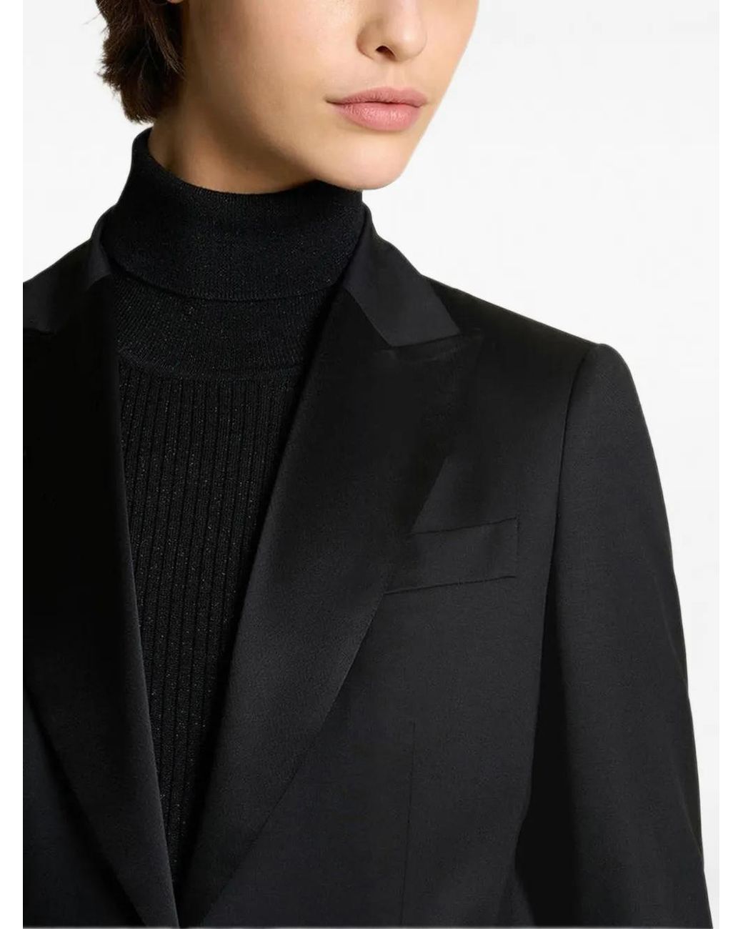 Kiton Black Peak-Lapel Tuxedo Jacket
