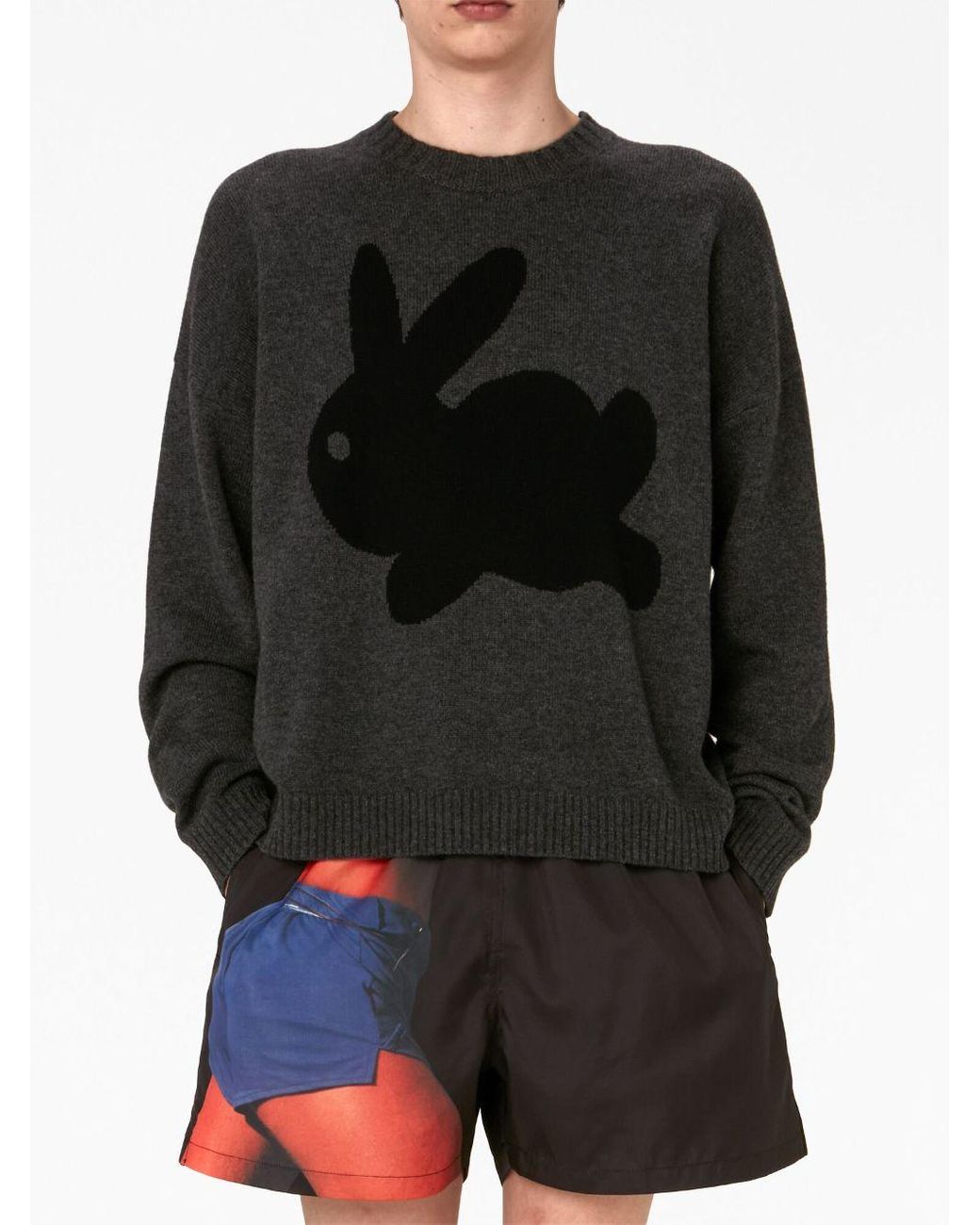 Rabbit store print jumper