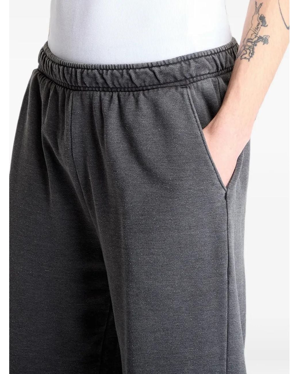 Dickies Gray Streetsboro Logo-Patch Shorts for men