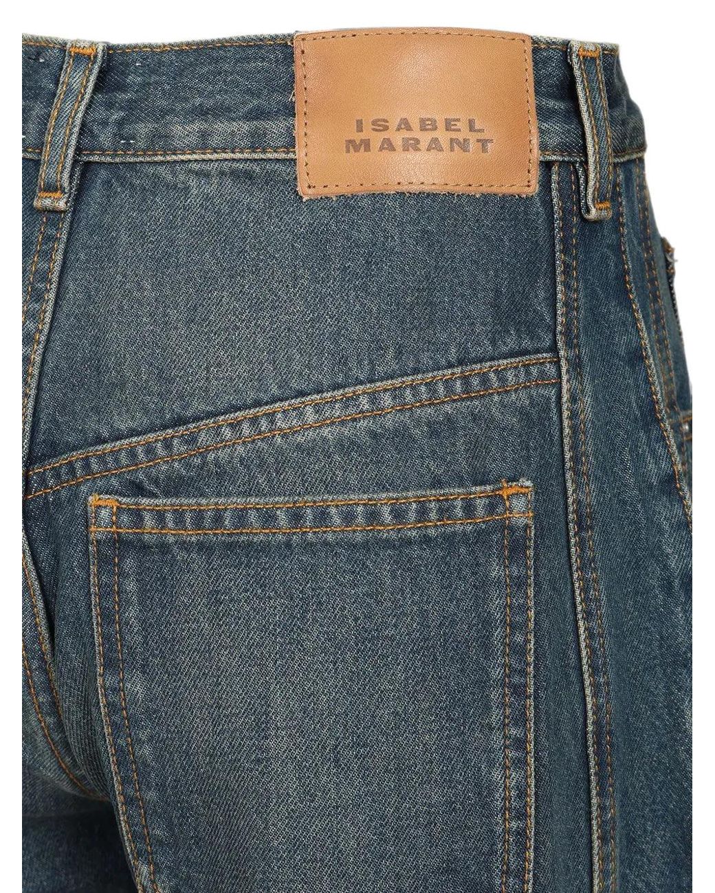 Isabel Marant Blue Oriane-Gz Panelled Jeans
