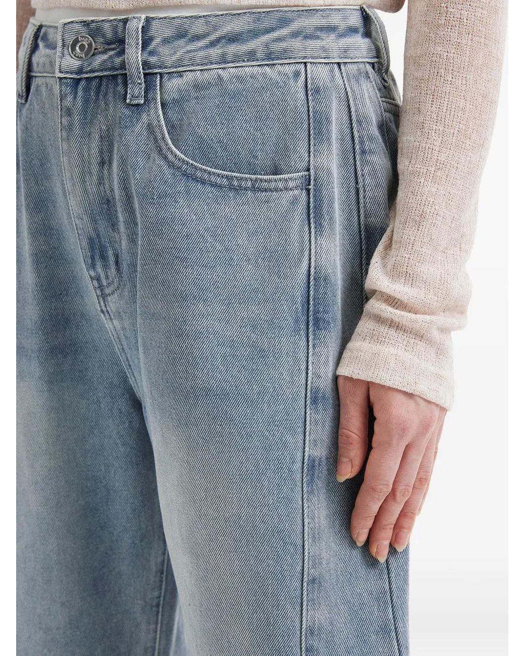 B+ AB Blue Five-Pocket Jeans