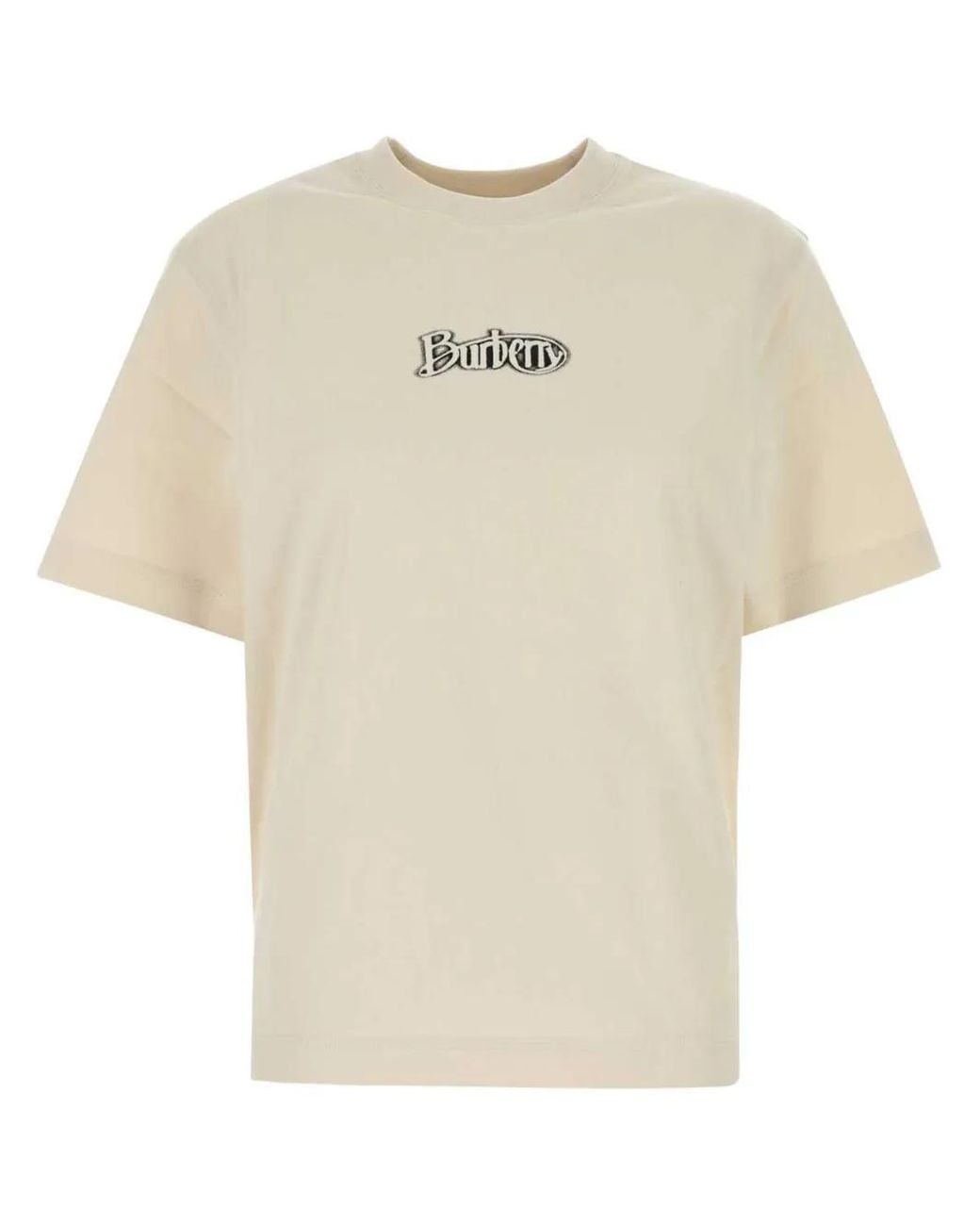 Burberry White Logo-Print T-Shirt