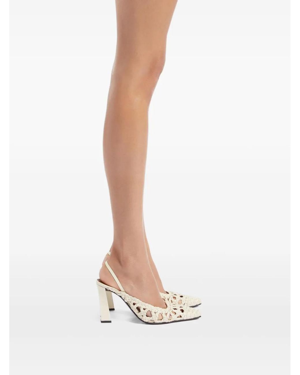 Giuseppe Zanotti White 90Mm Brendha Cage Pumps