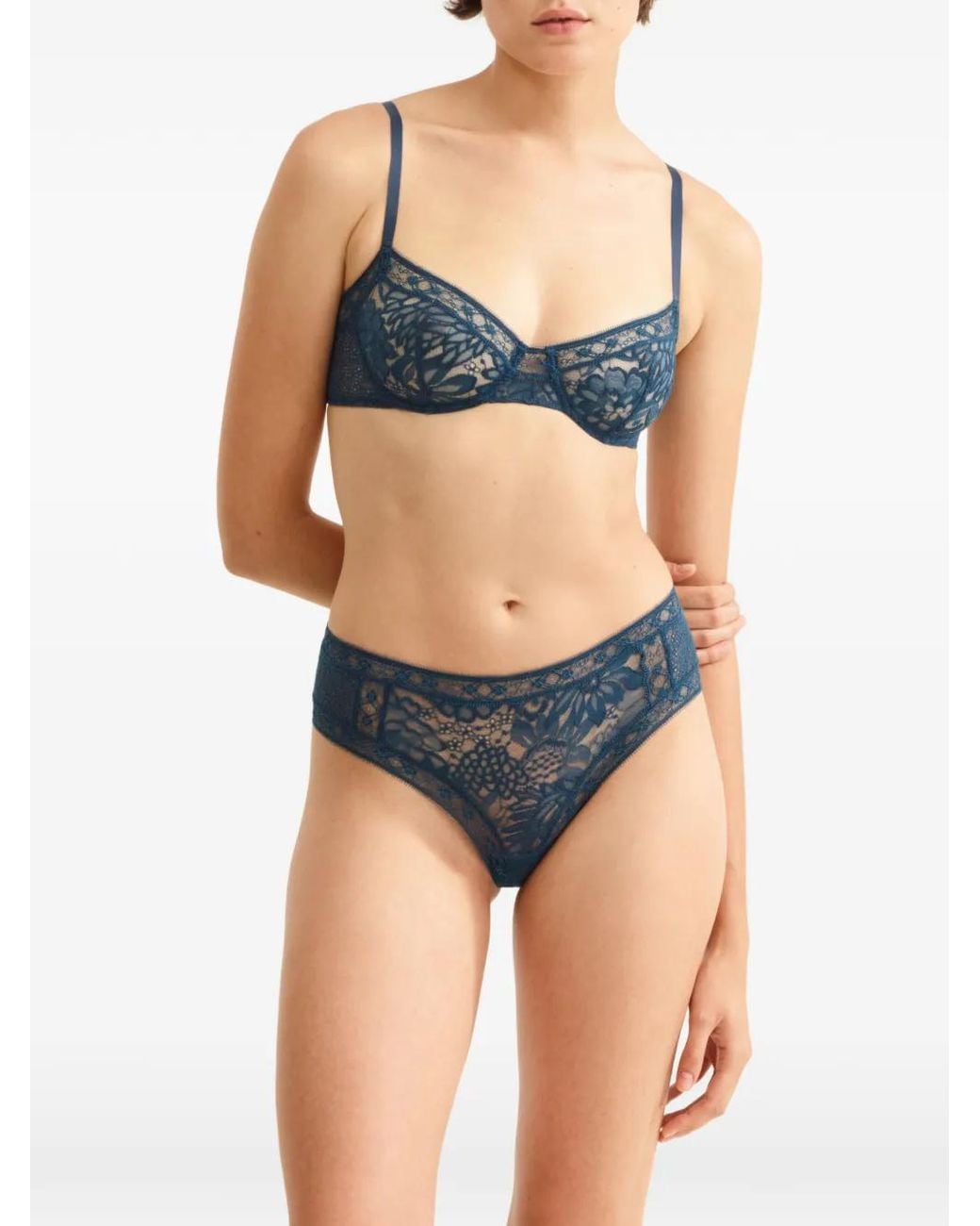 Eres Blue Majestueuse Demi-Cup Bra