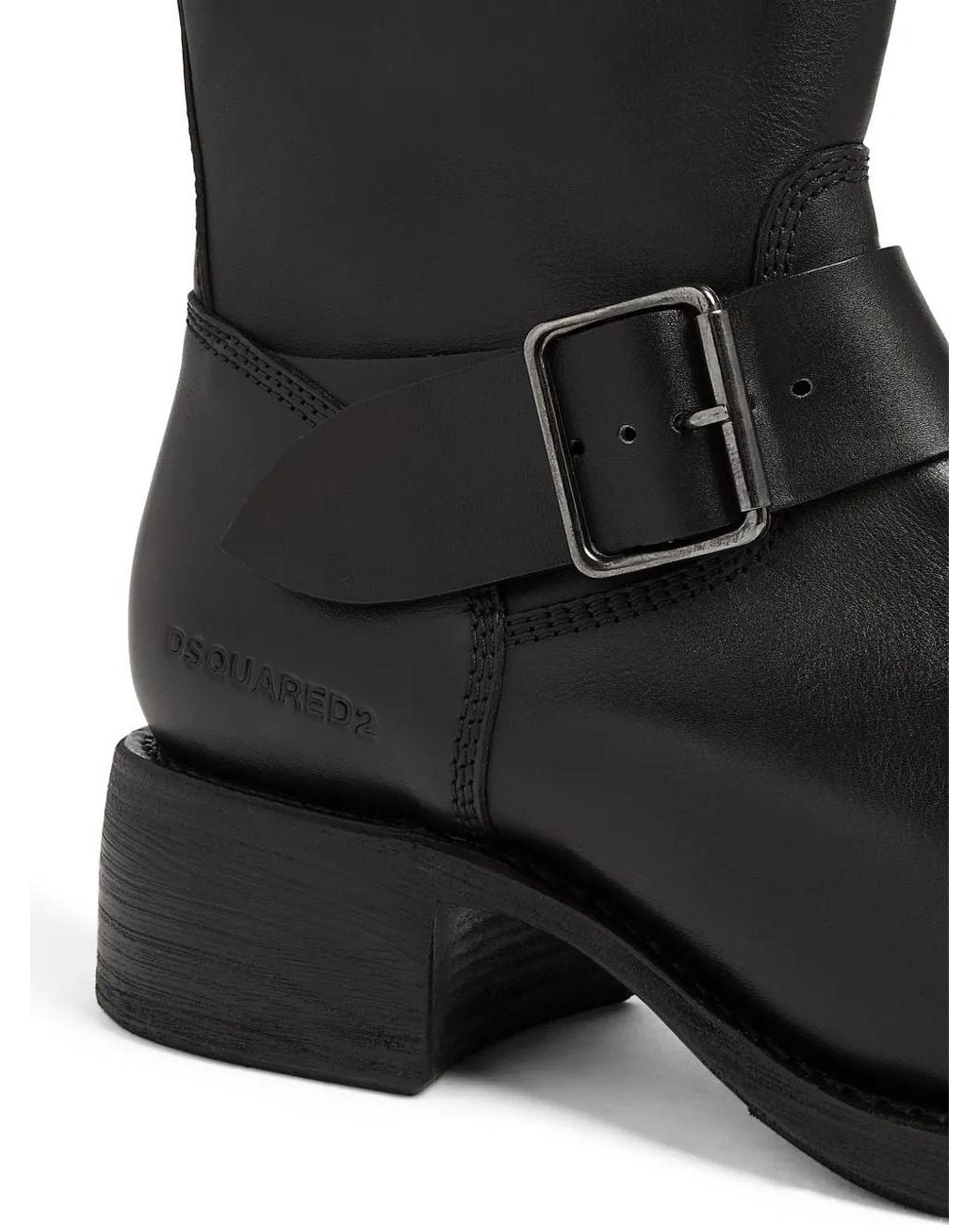 DSquared² Black Harley Biker Boots