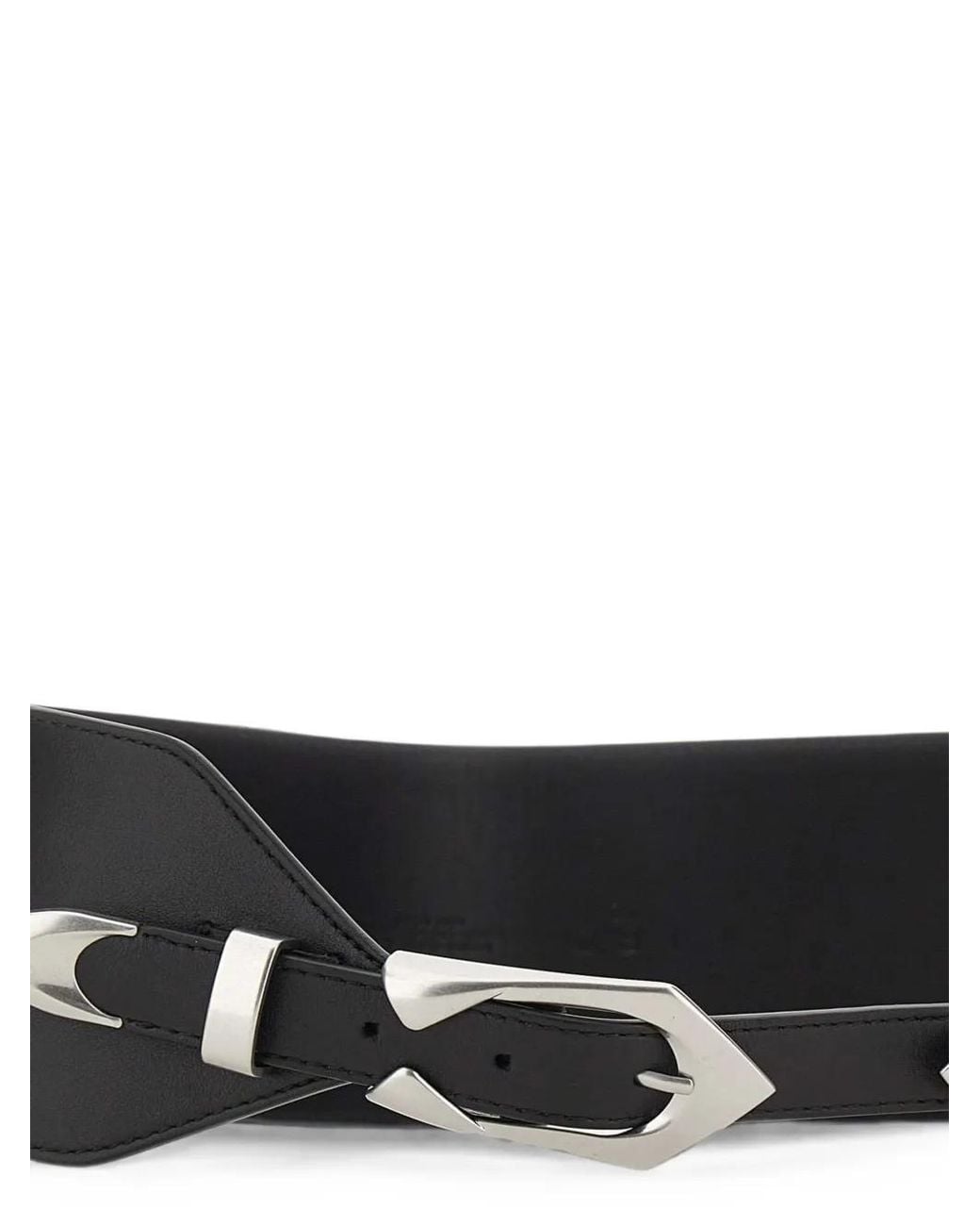 IRO White Double Cuff Leather Belt