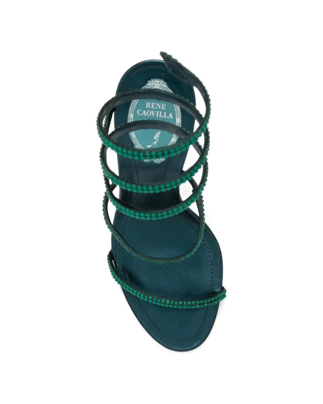 Rene Caovilla Green 105Mm Cleo Sandals