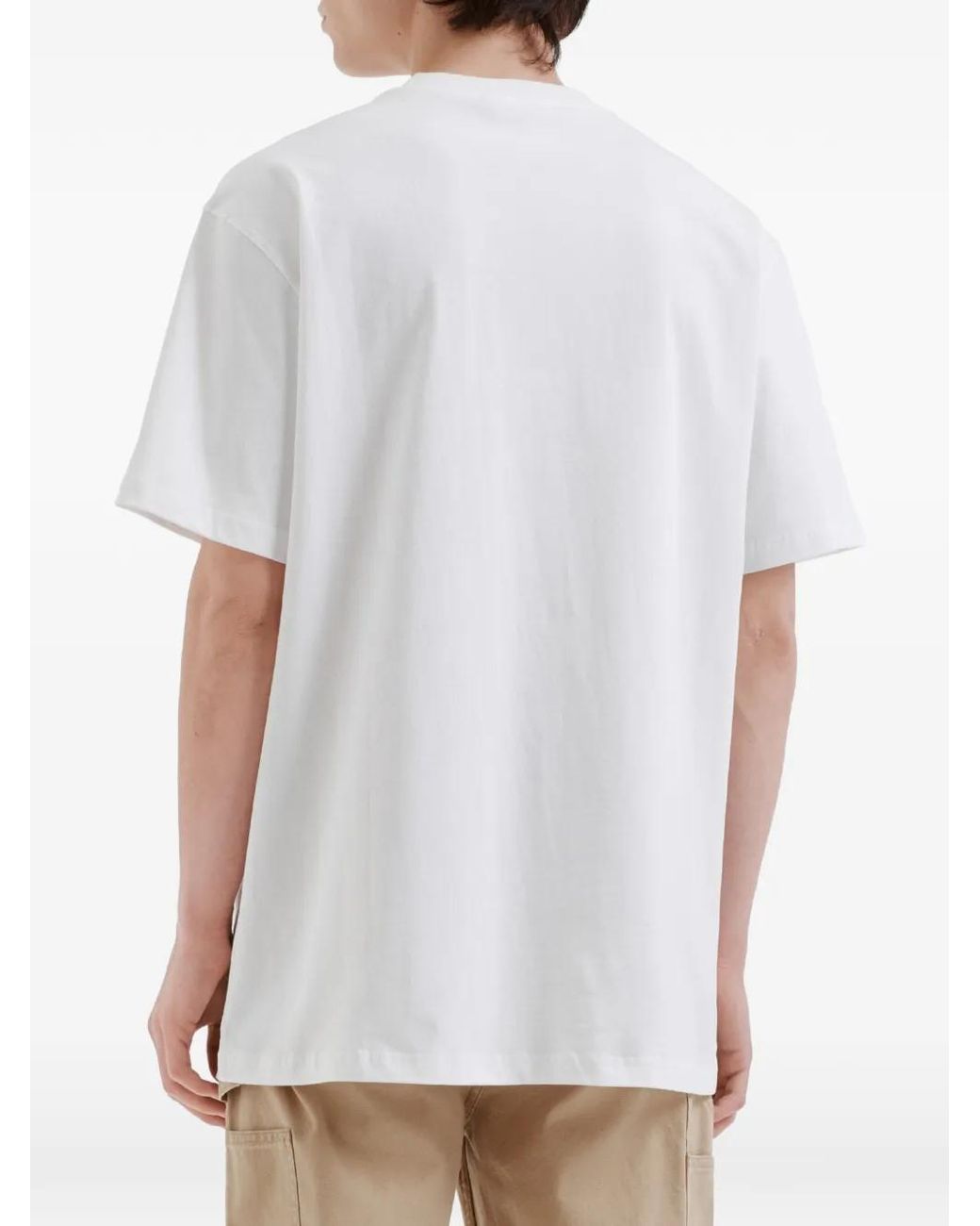 Chocoolate White Logo-Patch T-Shirt for men