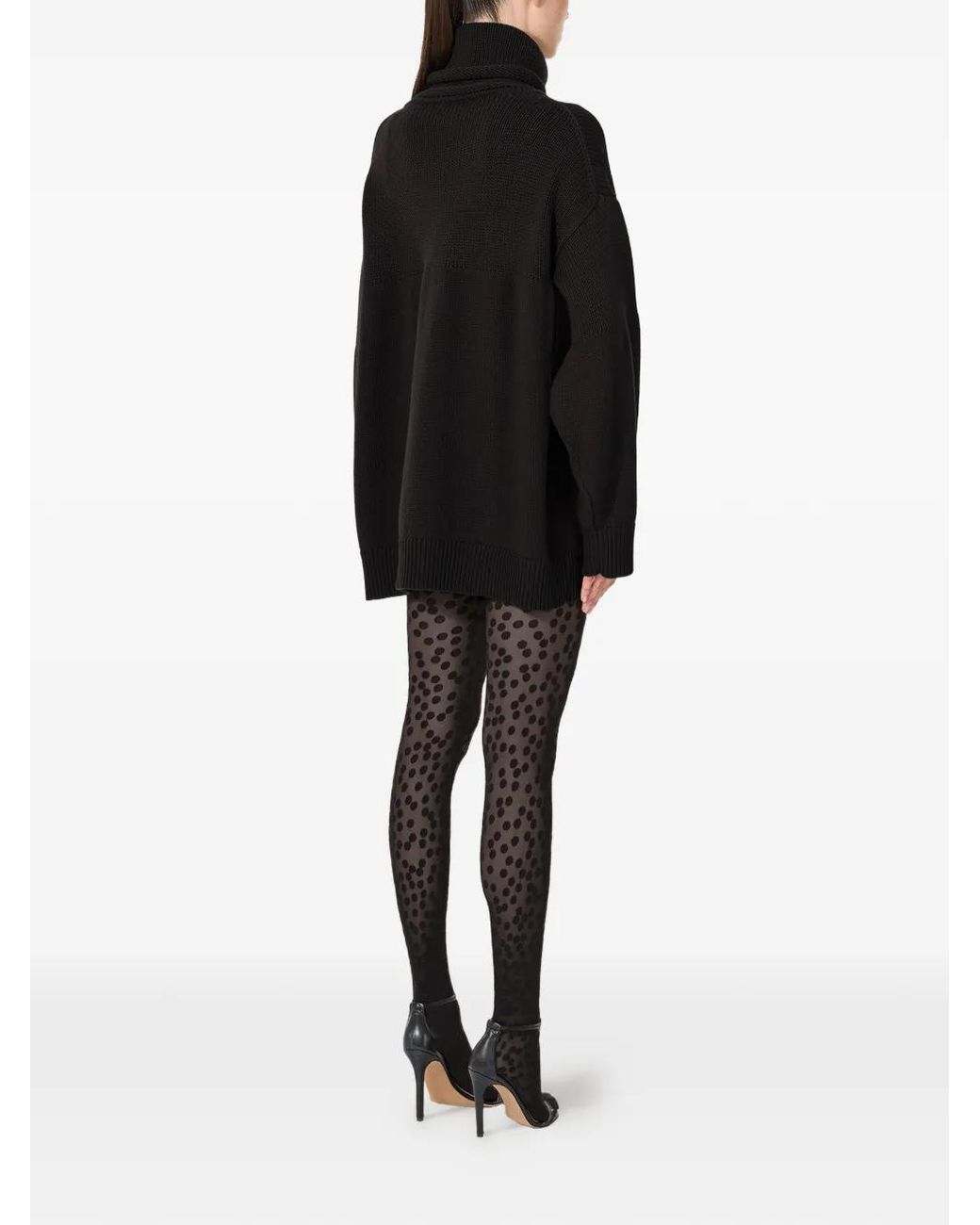 Wolford Blue Loose Roll-Neck Knitwear