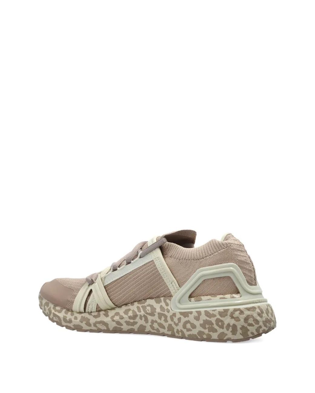 Adidas By Stella McCartney White Lace-Up Leopard Sneakers