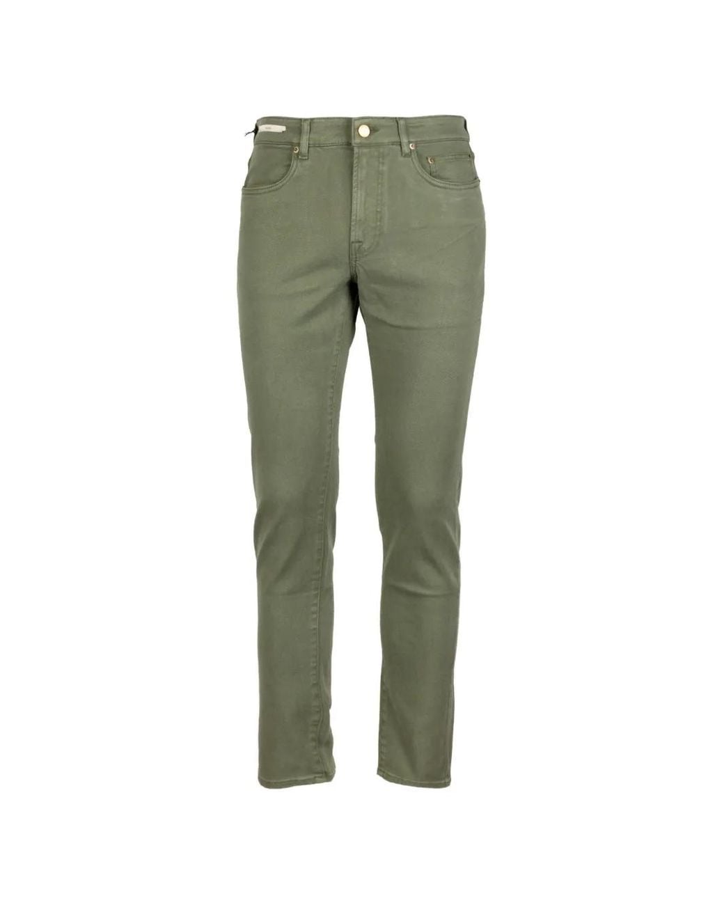 Siviglia Green Logo-Patch Jeans for men