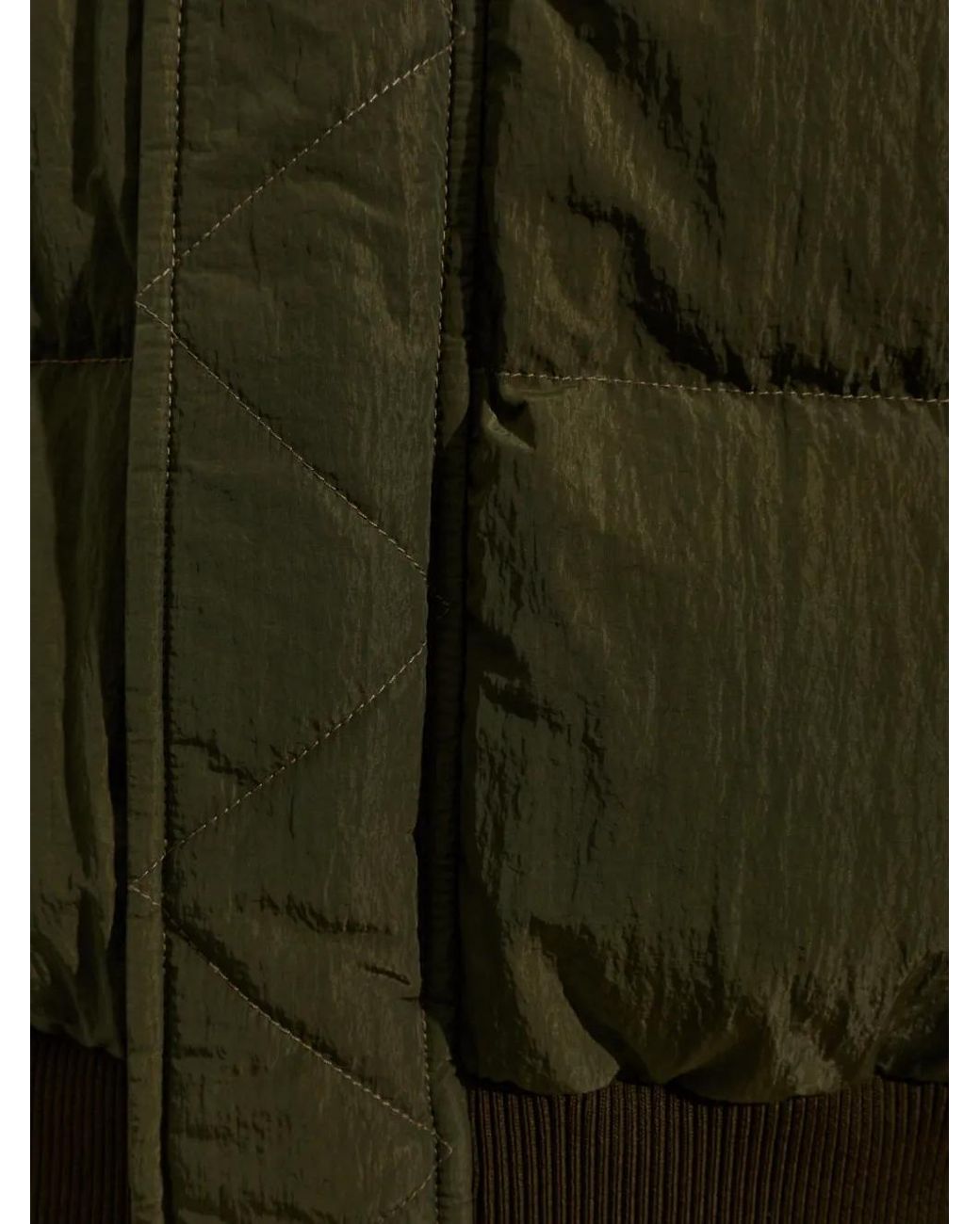 Balmain Green Gilet Matelassé Isolant À Capuche for men