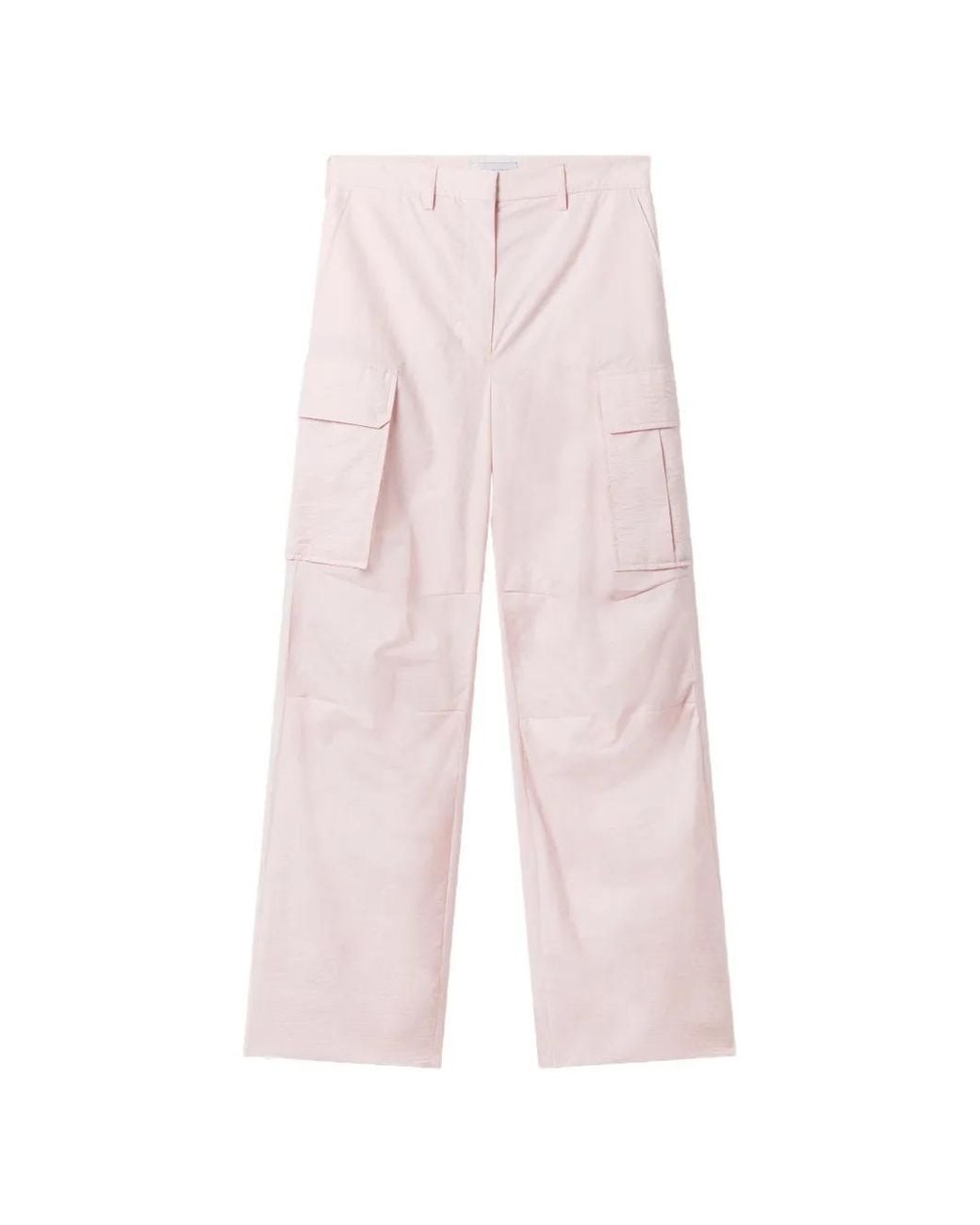Stella McCartney Pink Ribbon-Trimmed Cargo Pants