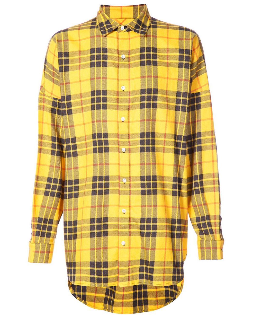Mostly Heard Rarely Seen Oversized Flannel Shirt in Yellow for Men - Lyst