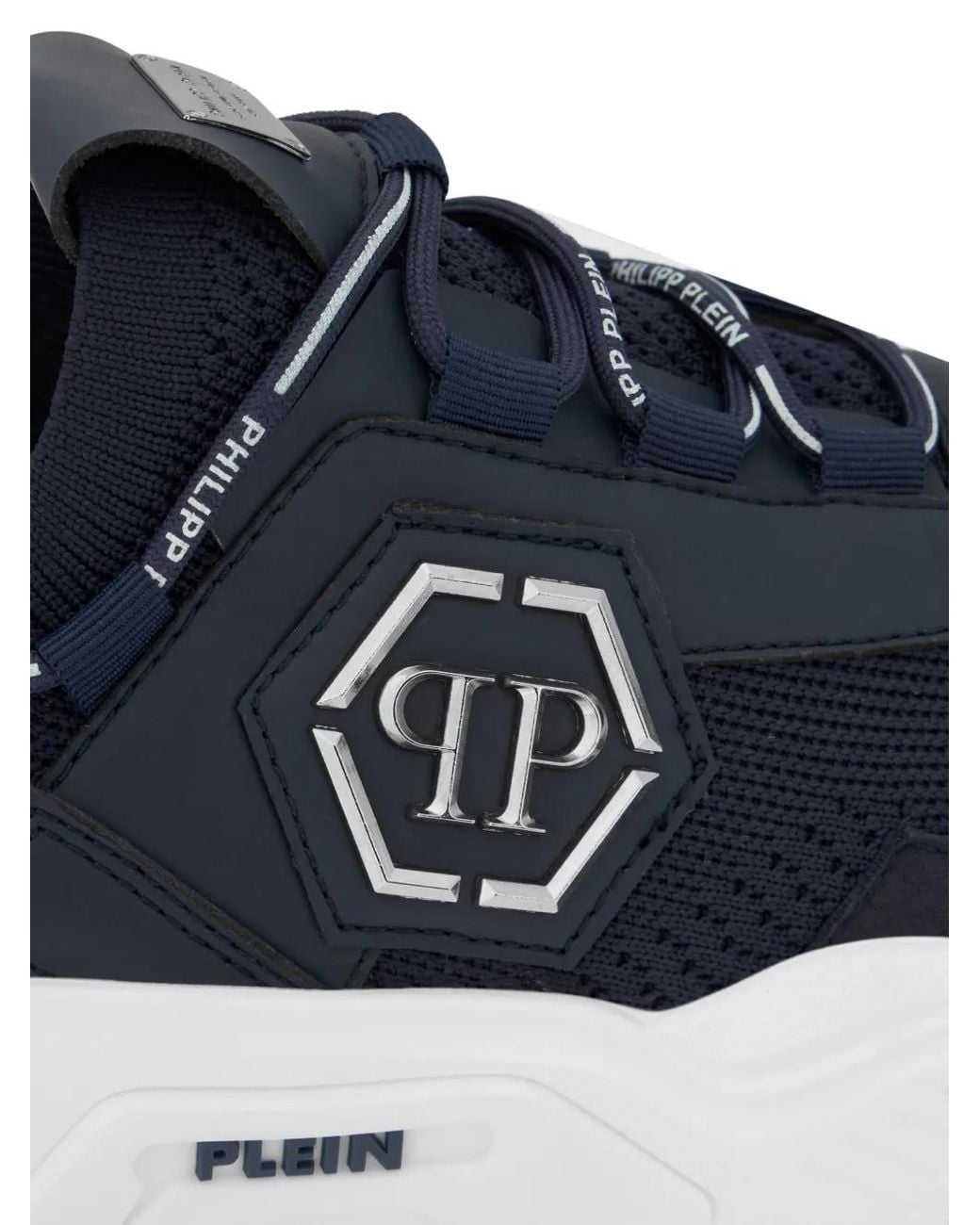 Philipp Plein Blue Predator Low-Top Sneakers