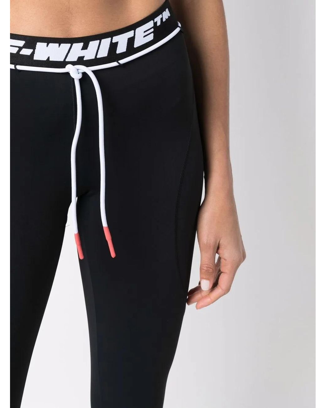 Off-White c/o Virgil Abloh Blue Athl Logo Band leggings