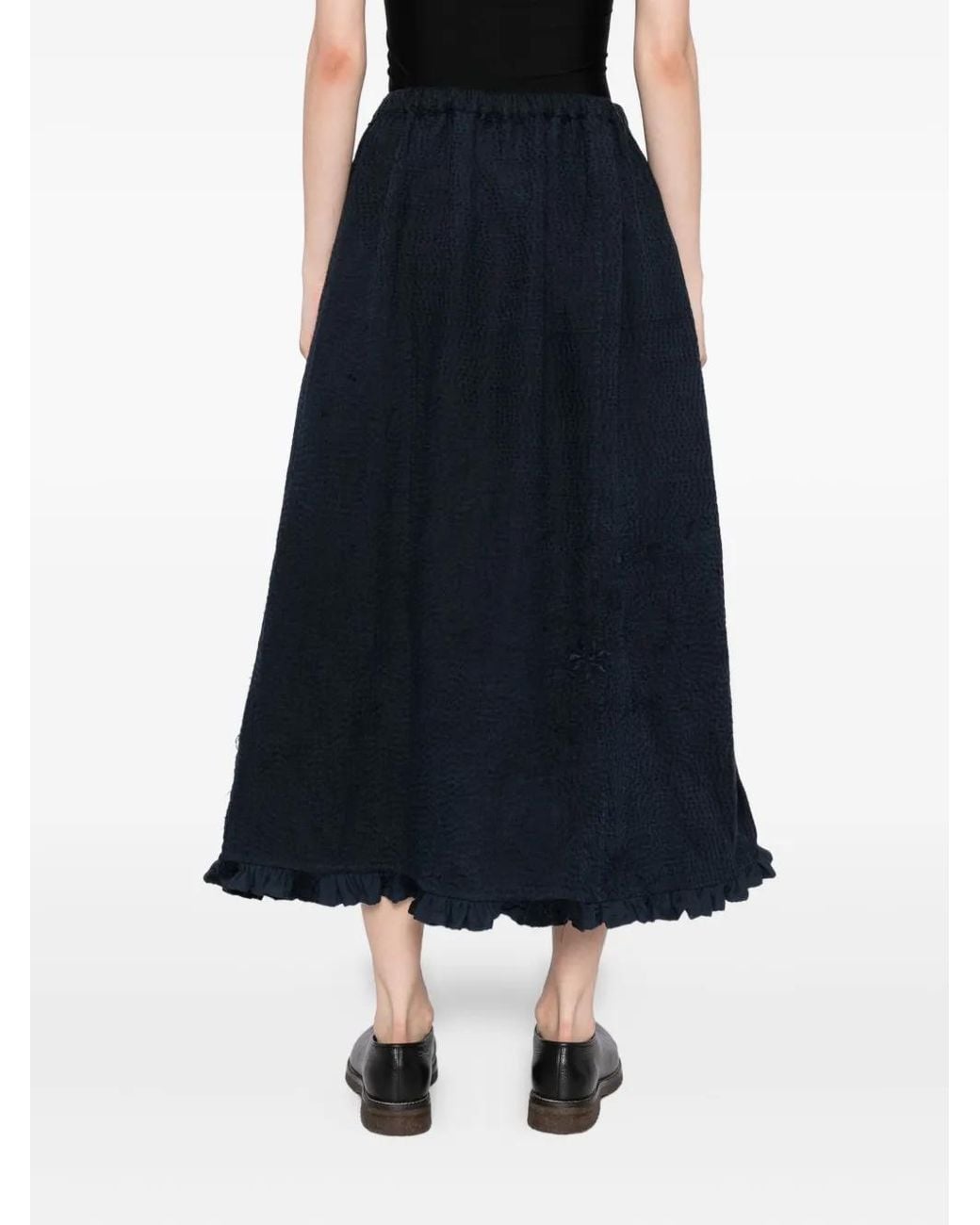 By Walid Blue Tala Skirt