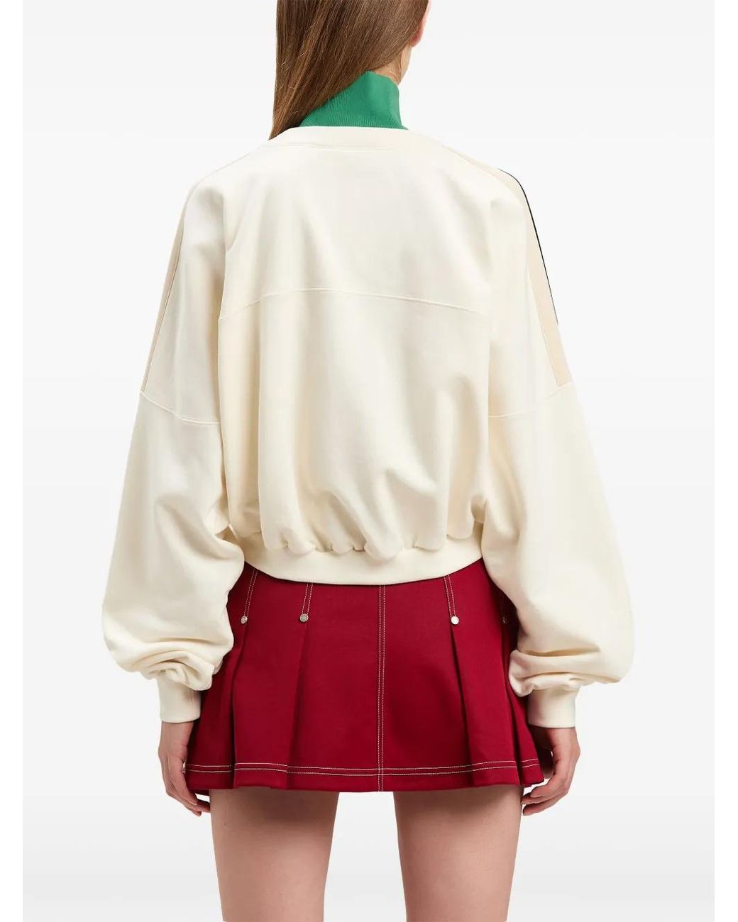 Palm Angels Natural Oval Palm Zipped D Crew Off