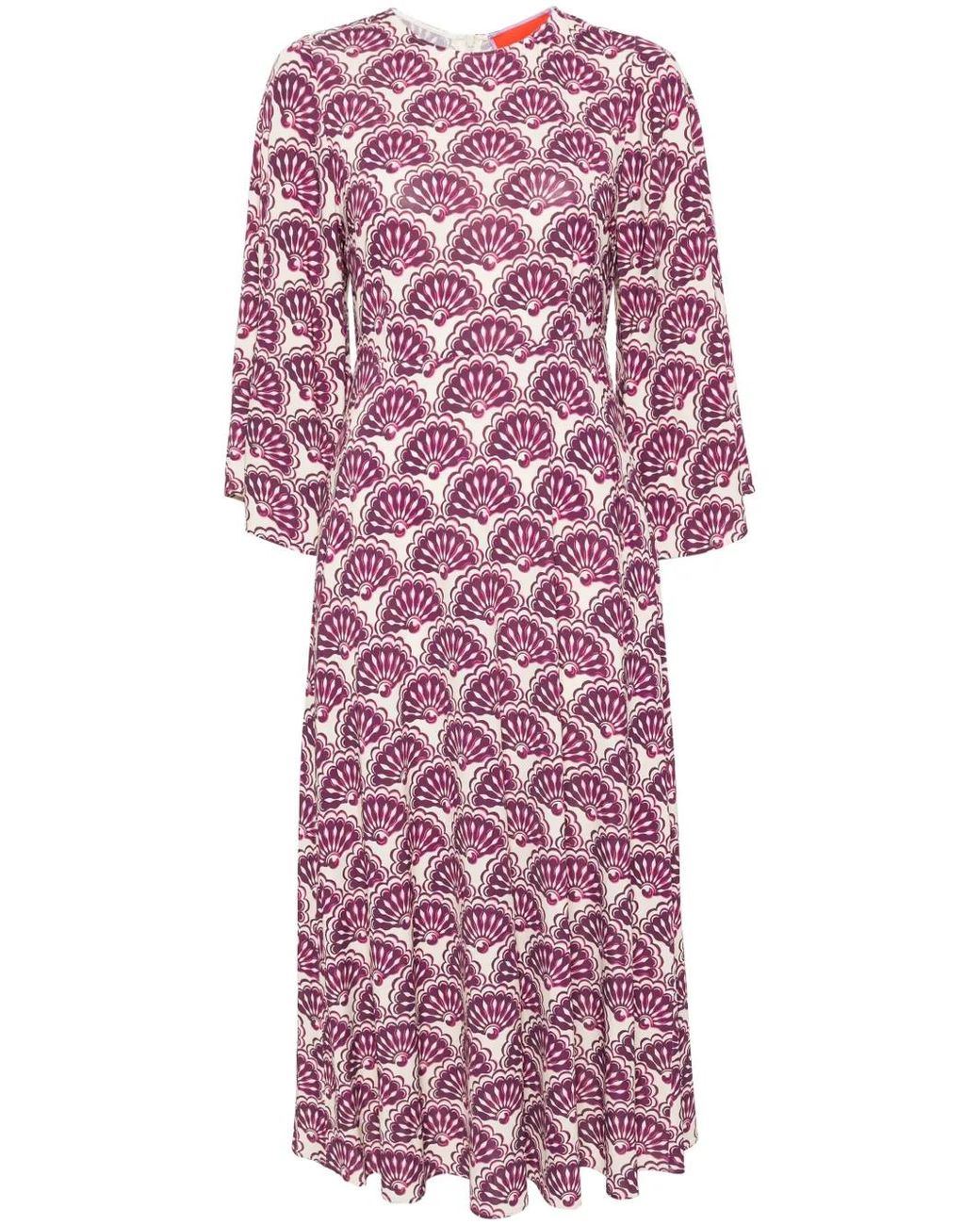 LaDoubleJ Red Sorella Midi Dress