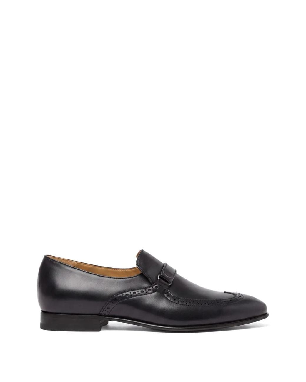 Scarosso White Maude Brogue-Detail Loafers