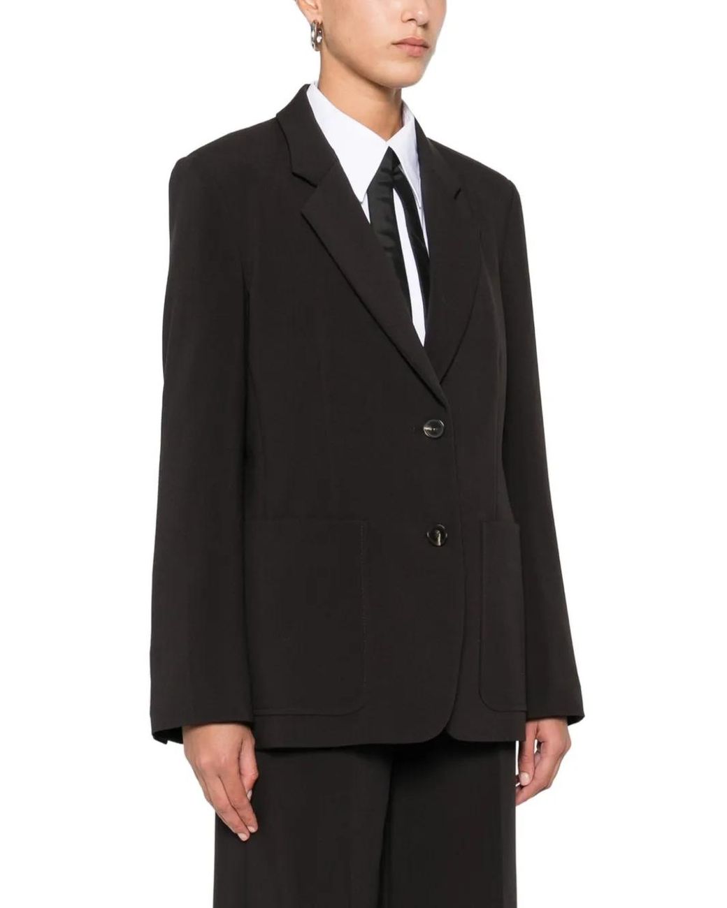 Seductive Black Three-Button Blazer