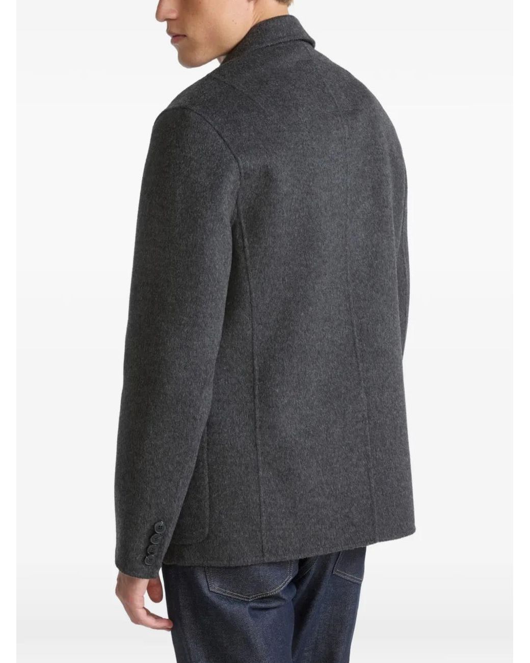 Yves Salomon Gray Double-Sided Blazer for men