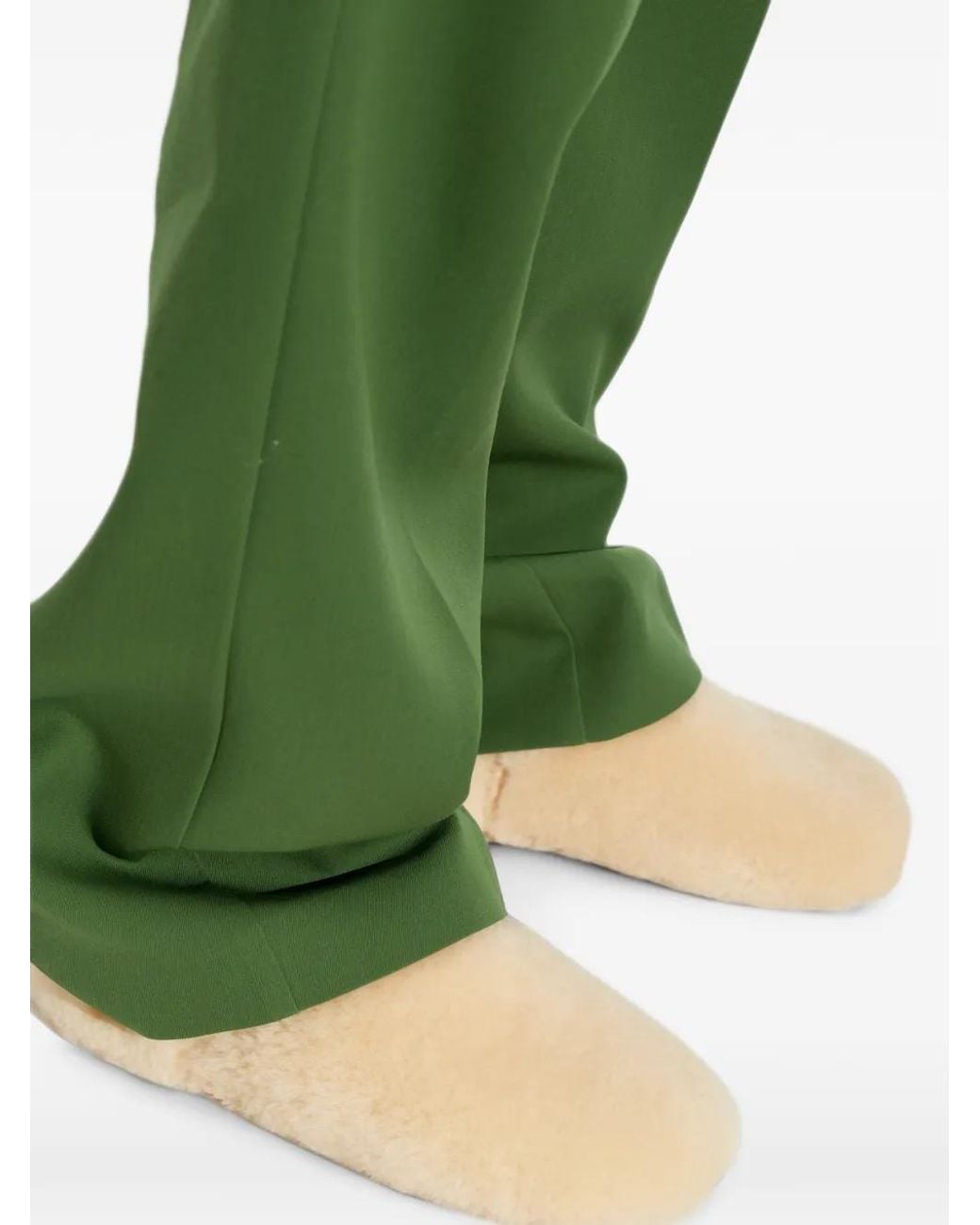 Ugg White Elea Fluffed Slip-Ons