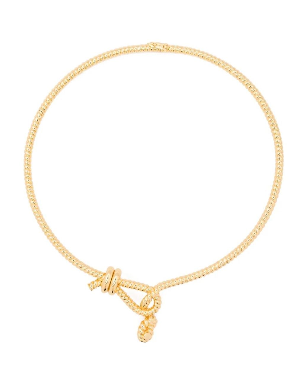 Eddie Borgo Metallic Knotted Rope Necklace