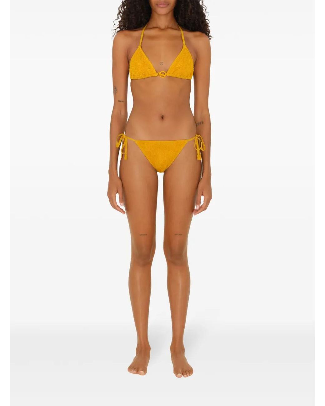 Burberry Metallic Bikini Top