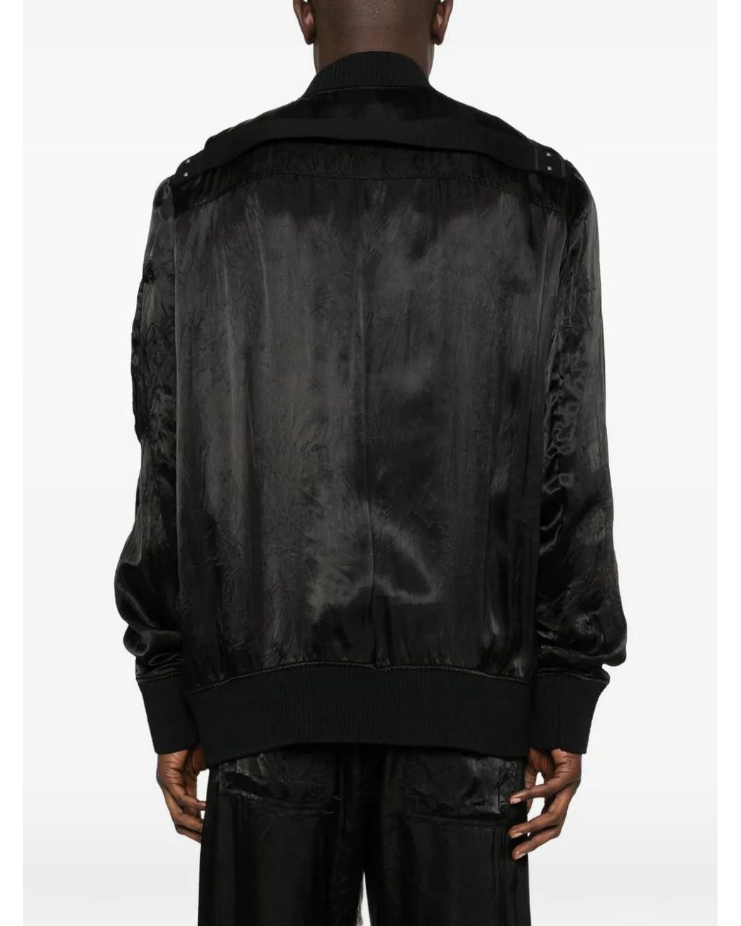 Rick Owens Black 'Classic Flight' Padded Jacket for men