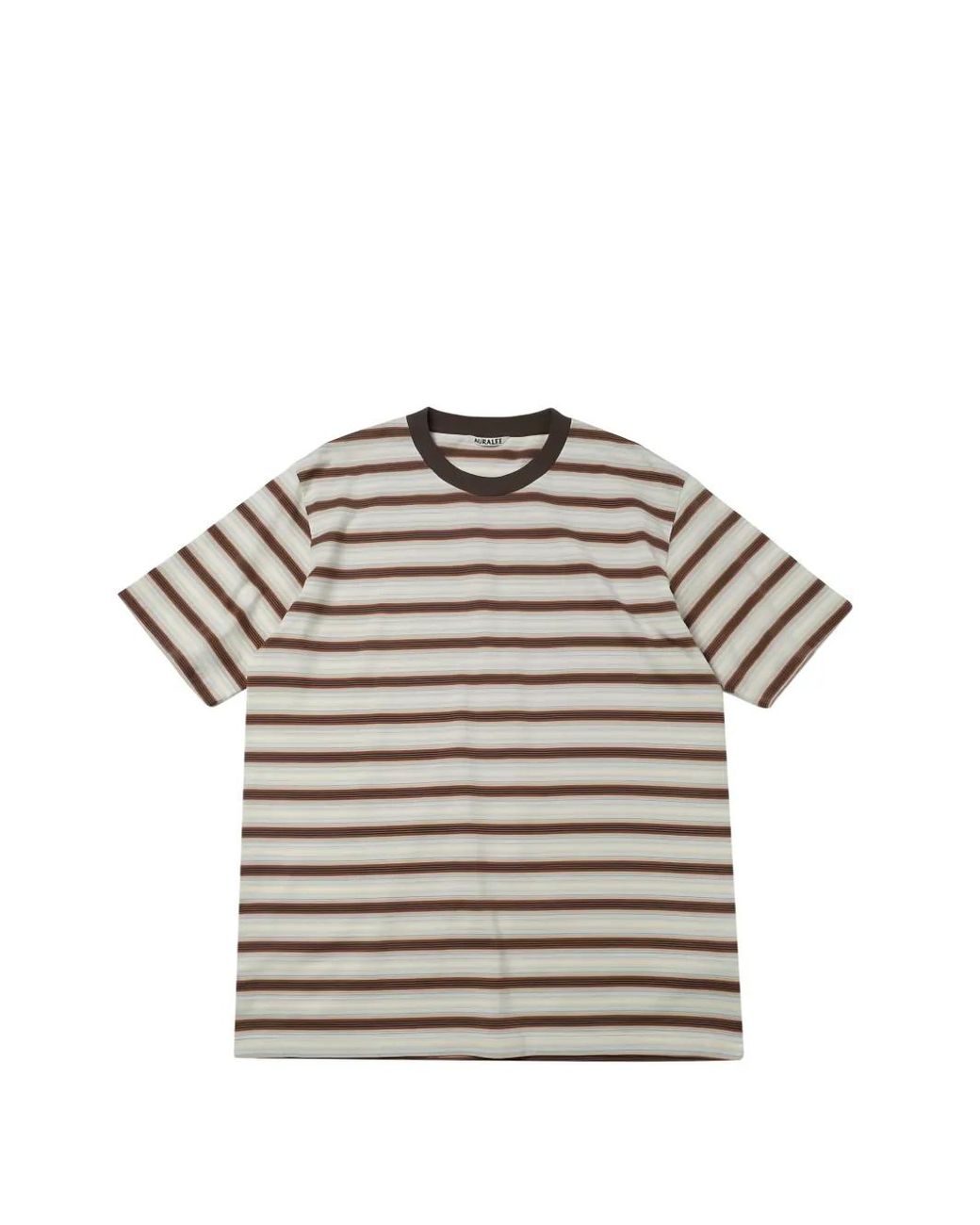 Auralee Gestreept T-Shirt in het Gray voor heren