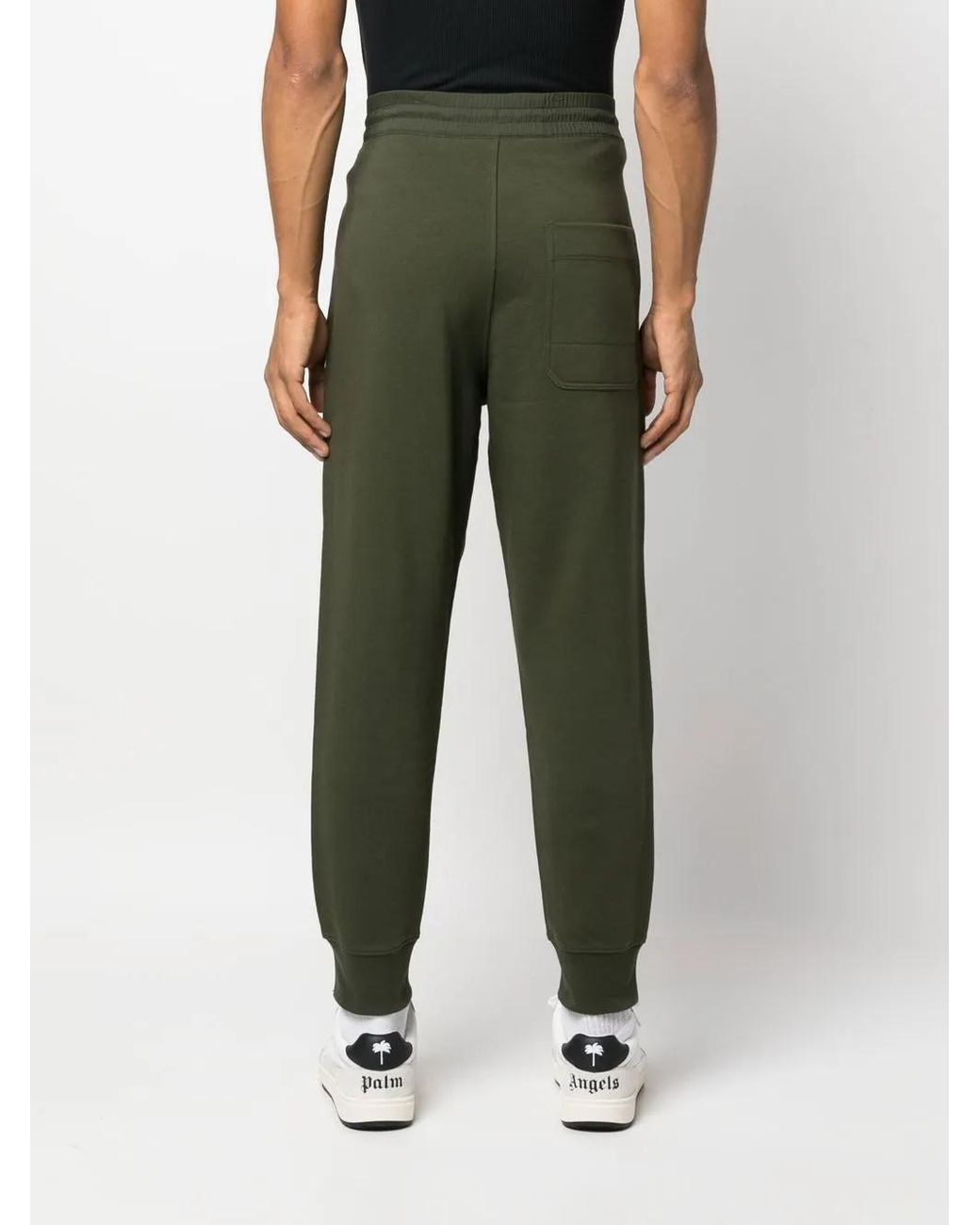 Y-3 Green Tapered Drawstring Track Pants for men