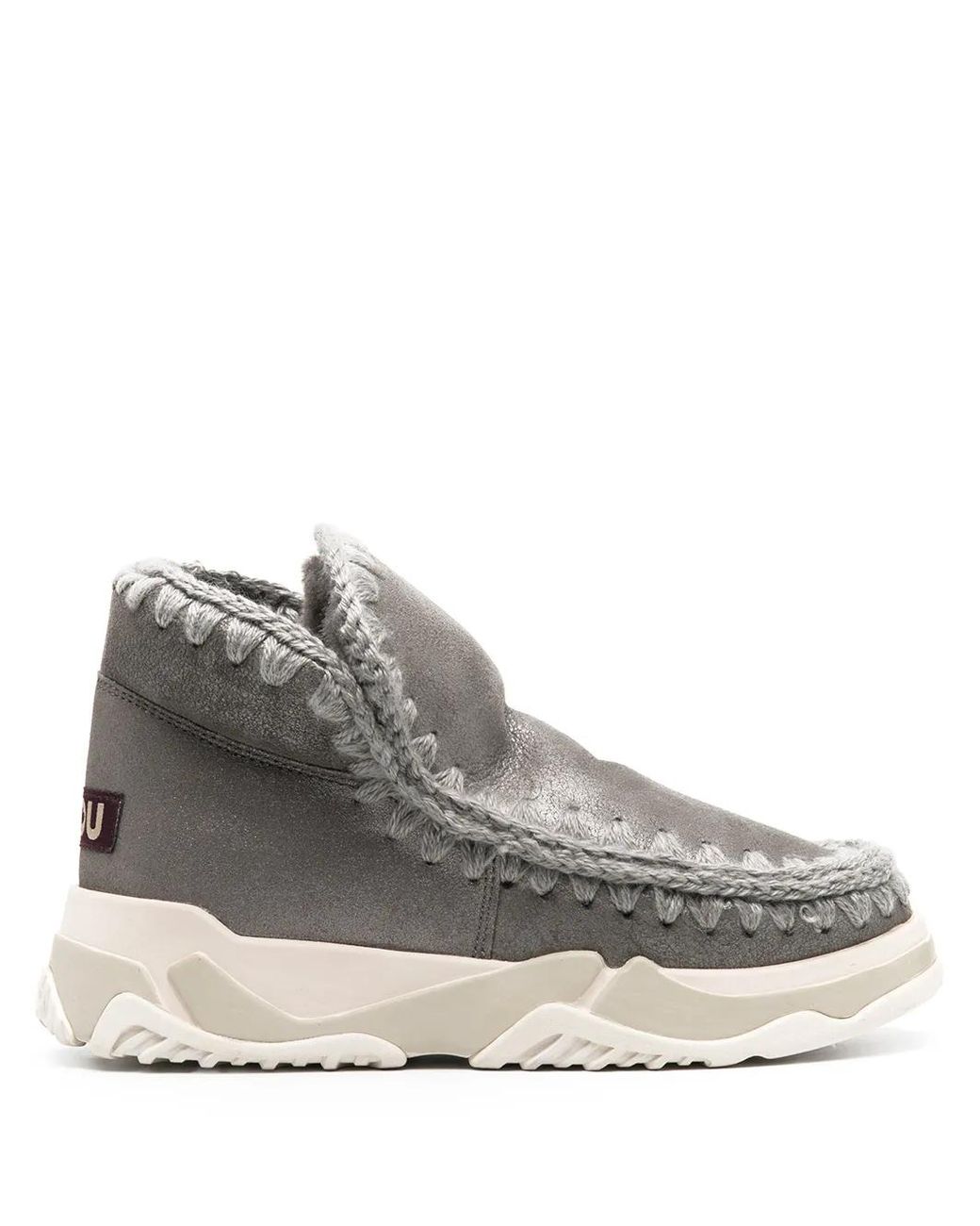 Mou Gray Eskimo Ankle Boots