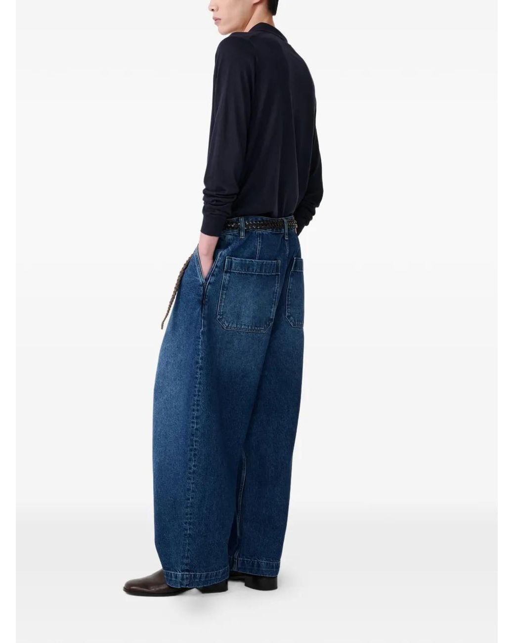 Vaqueros Puch Con Pinzas Studio Nicholson de hombre de color Blue